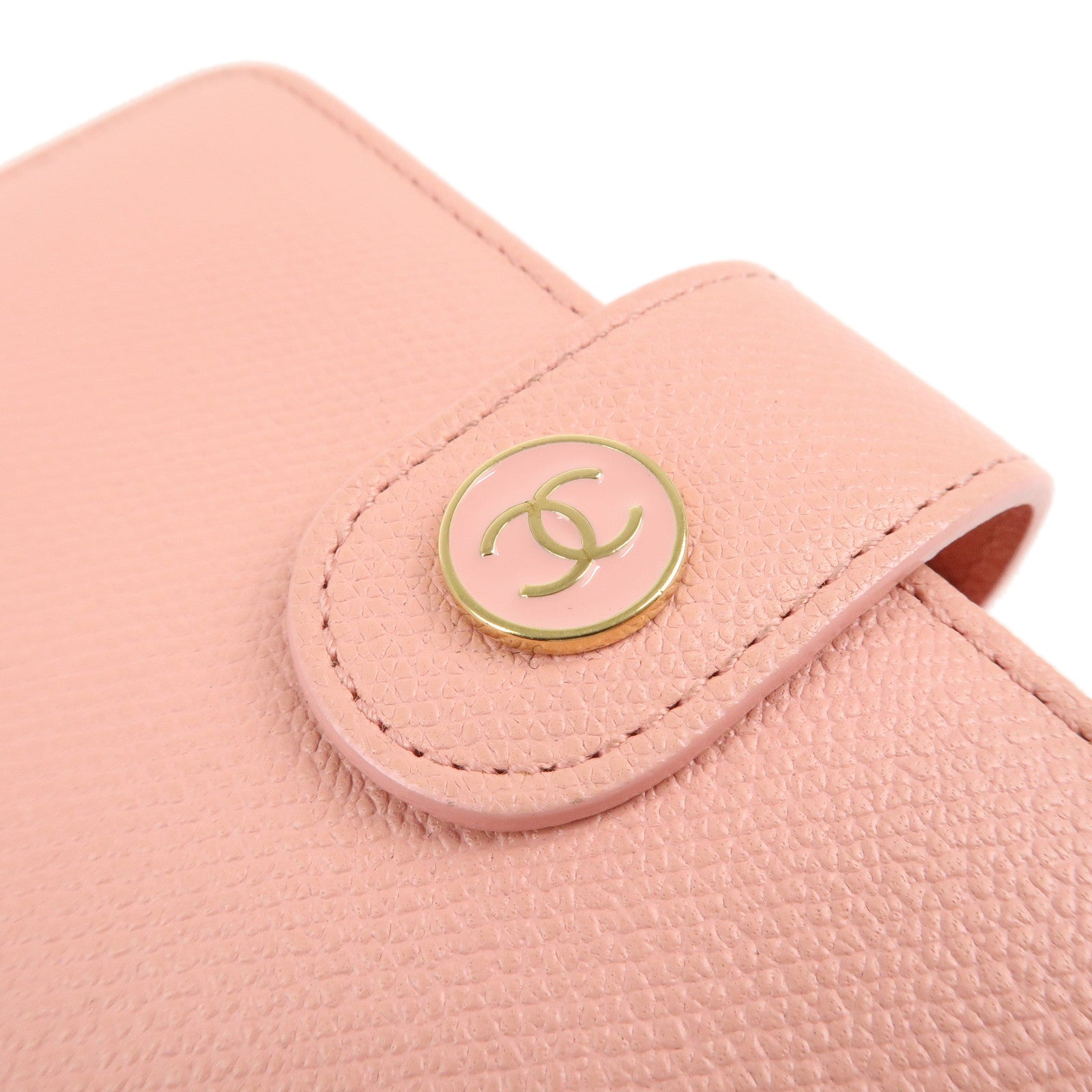 CHANEL Leather Agenda PM Planner Cover Pink