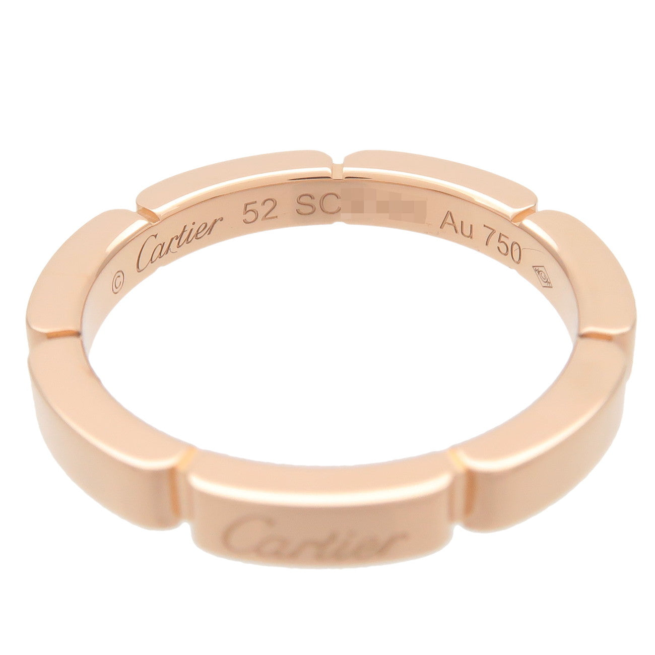 Cartier Maillon Panthere Ring K18PG 750PG Rose Gold #52 US6