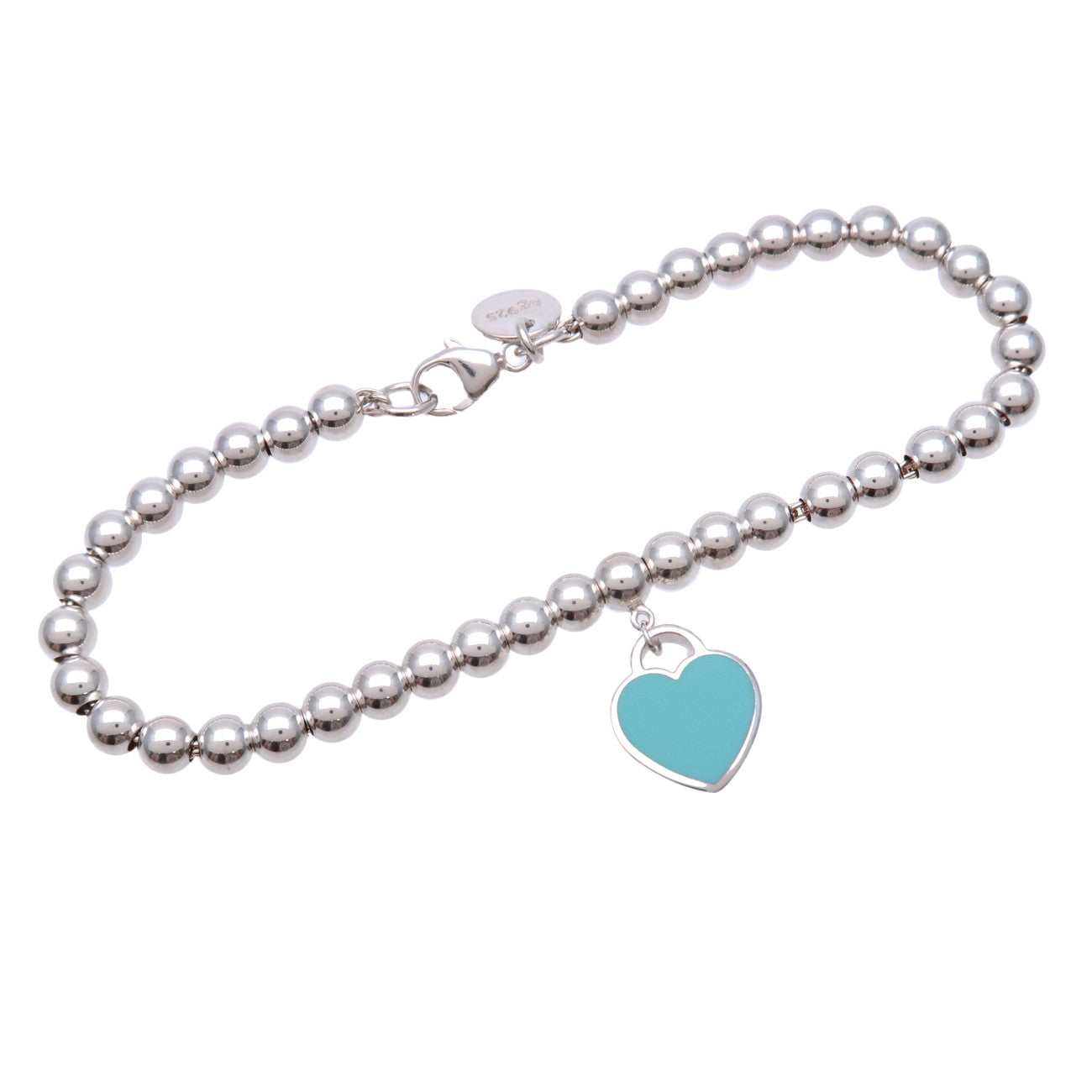 Tiffany&Co. Return to Tiffany Mini Heart 1P Diamond Bracelet SV925 Used