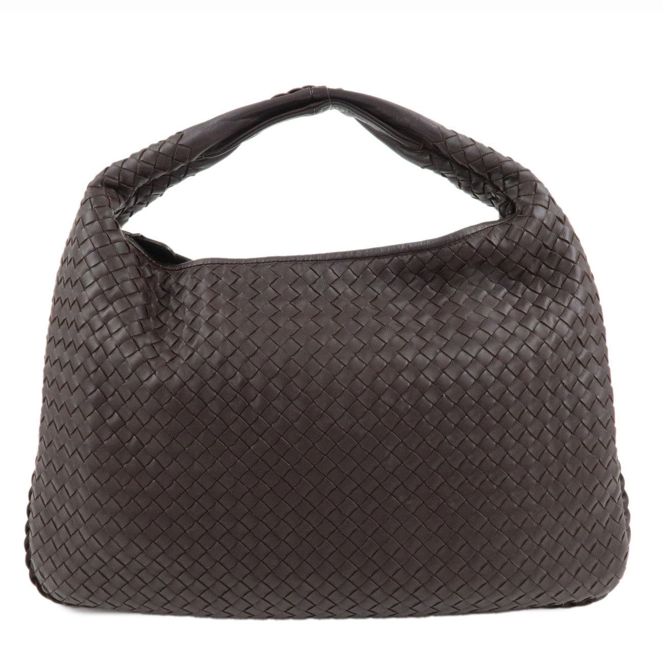 BOTTEGA-VENETA-Hobo-Intrecciato-Leather-Shoulder-Bag-Brown-115654