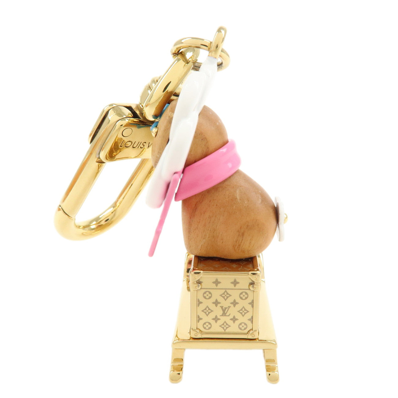 Louis Vuitton Petula Thread Key Charm Bag Charm Gold M01437 Used