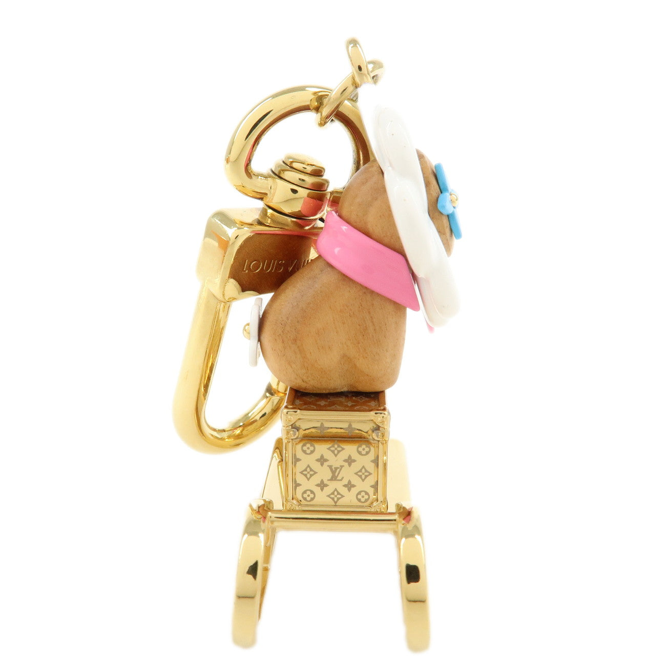 Louis Vuitton Petula Thread Key Charm Bag Charm Gold M01437 Used