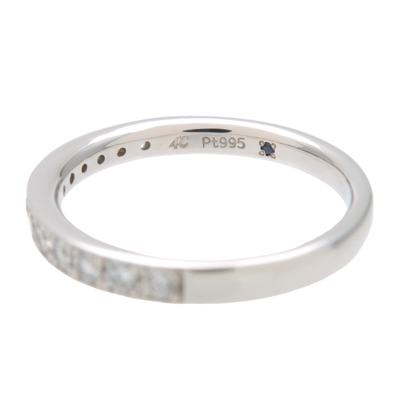 4C Half Eternity Diamond Ring PT950 Platinum US5.5-6 EU51