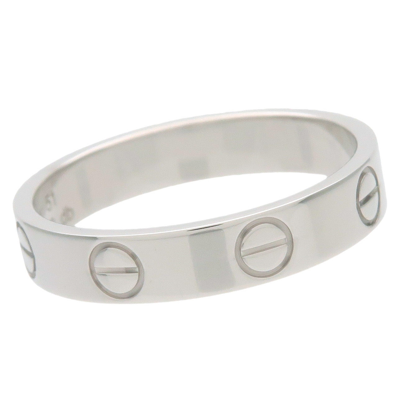 Cartier Mini Love Ring #51 US5.5-6 EU51 K18WG White Gold