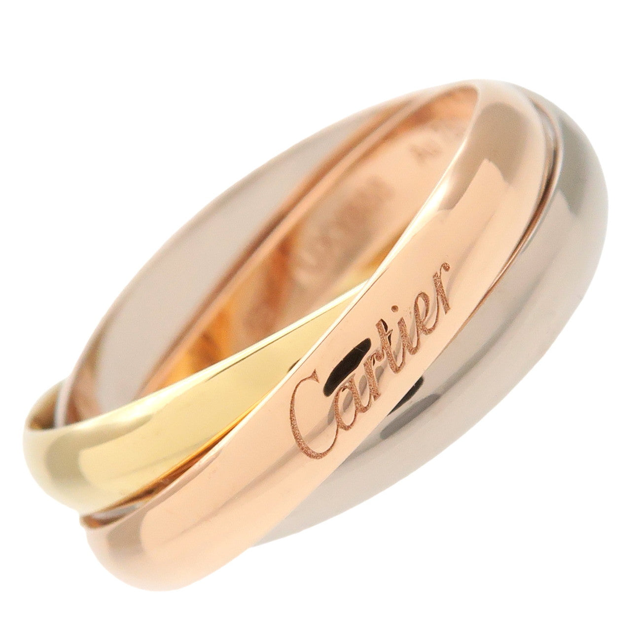 Cartier-Cartier-Trinity-Ring-SM-K18-750YG/WG/PG-#48-US#4.5