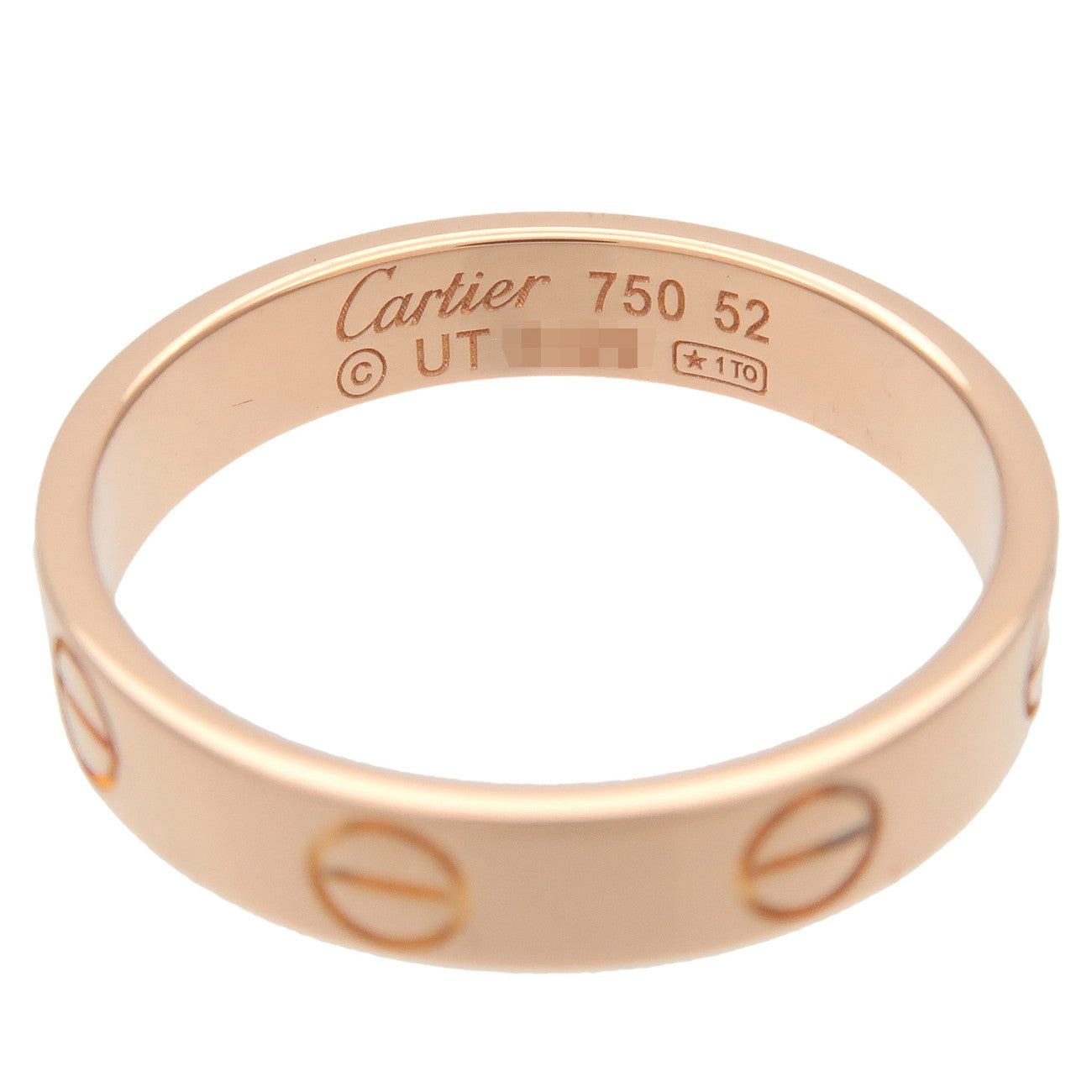 Cartier Cartier Mini Love Ring K18 750PG Rose Gold #52 US6-56.5