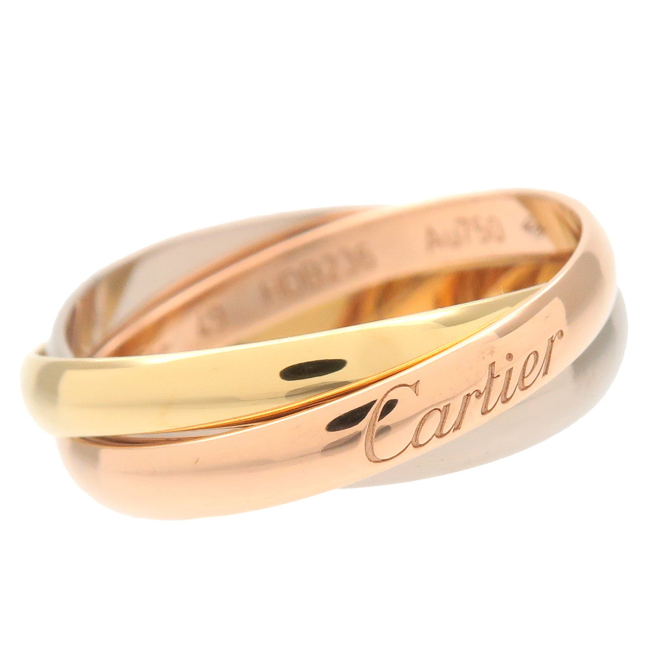 Cartier Cartier Trinity Ring SM K18 750YG/WG/PG #49 US#5