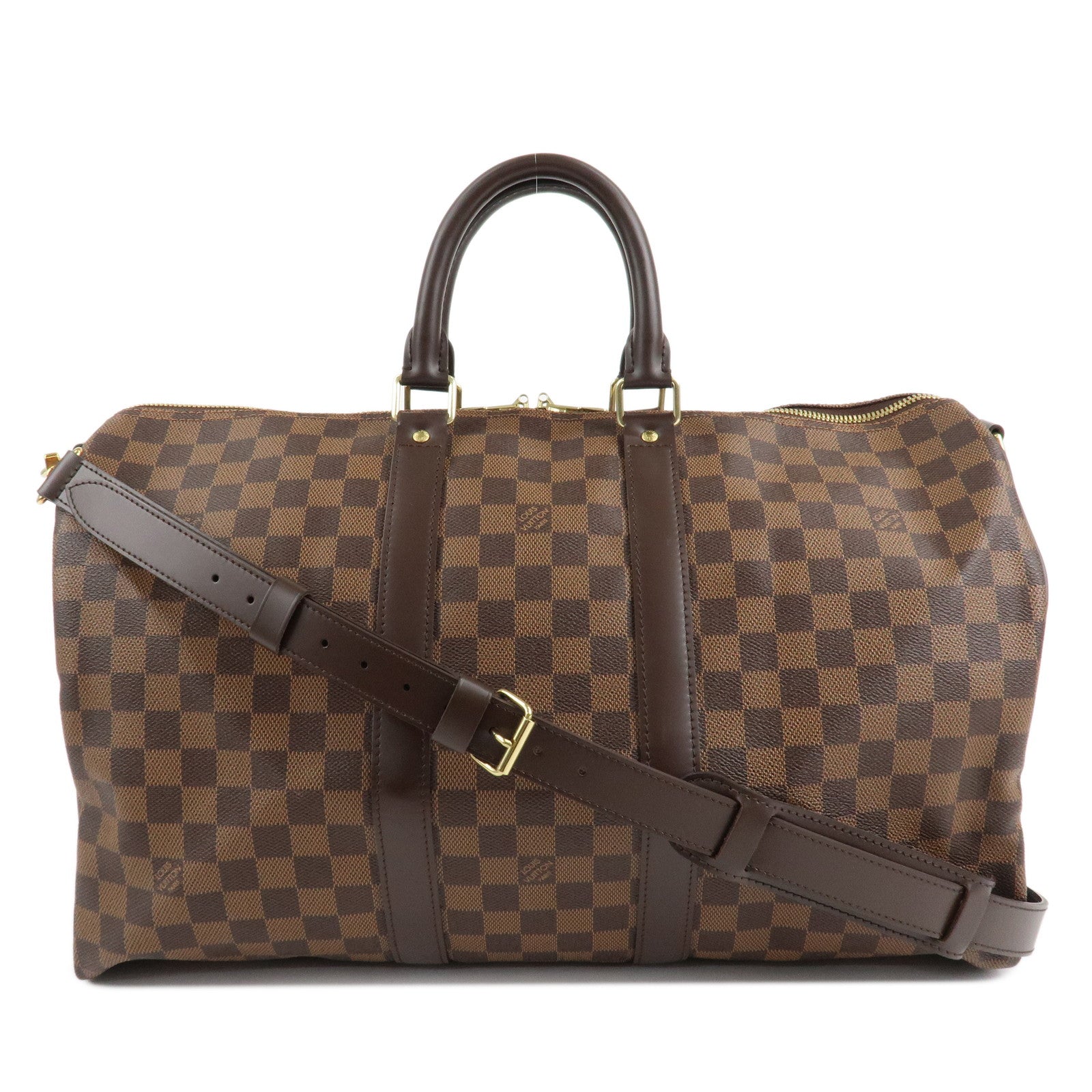 Louis-Vuitton-Damier-Keep-All-Bandouliere-45-Boston-Bag-N41428