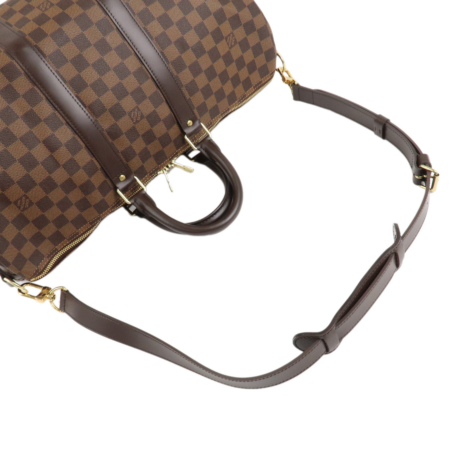 Louis Vuitton Damier Keep All Bandouliere 45 Boston Bag N41428