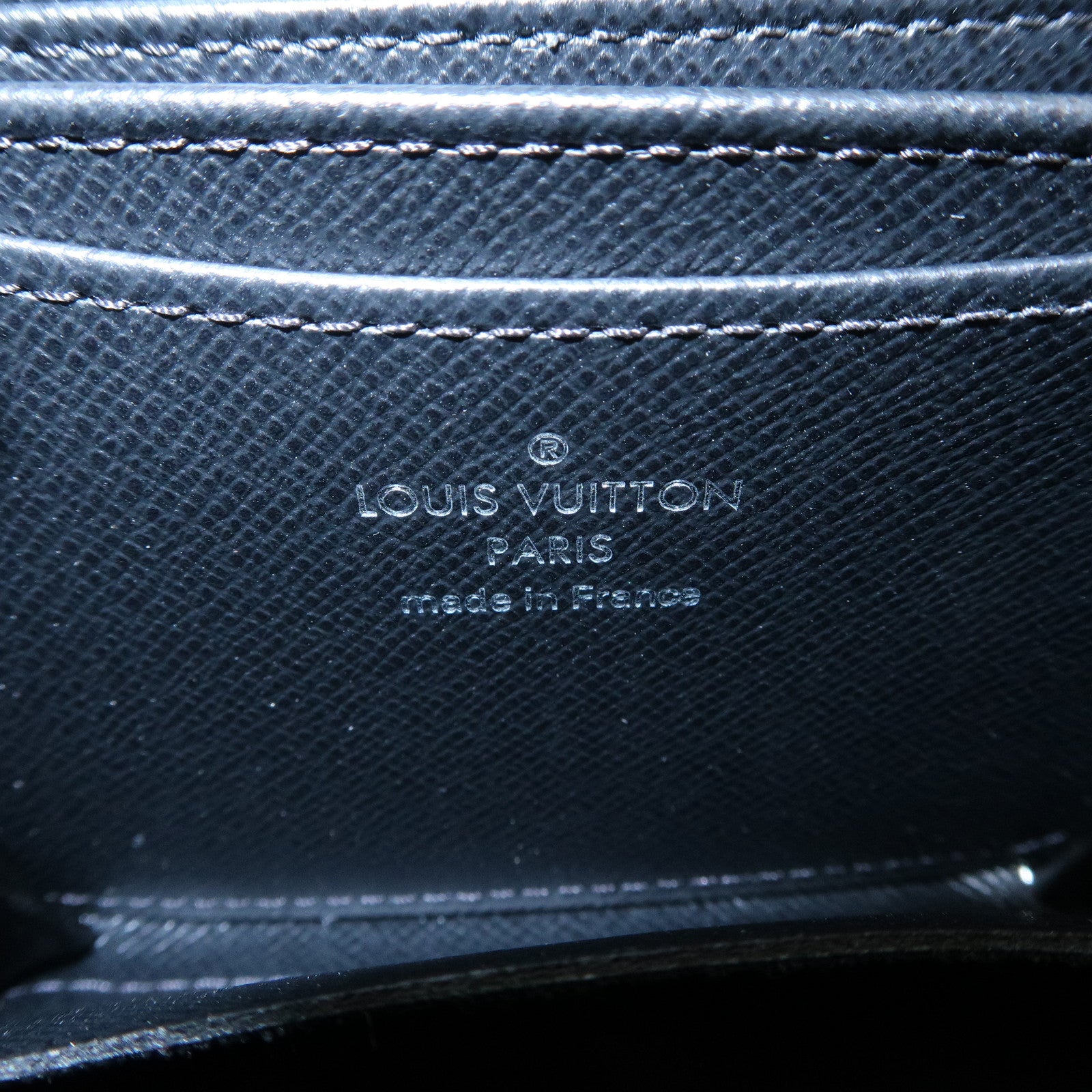 Louis Vuitton Epi Leather Zippy Coin Case Wallet Noir M60152