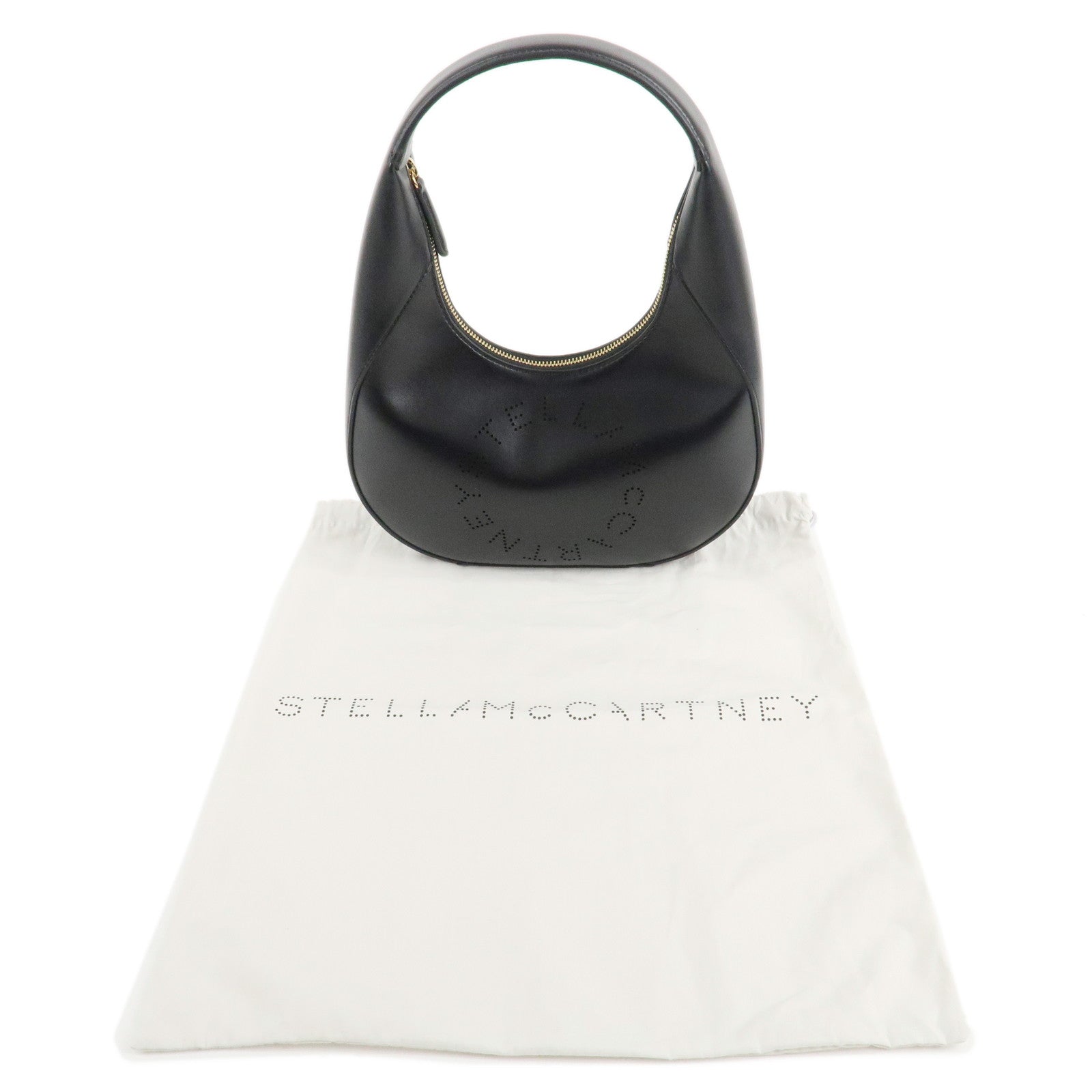 STELLA MCCARTNEY Leather Shoulder Bag Black