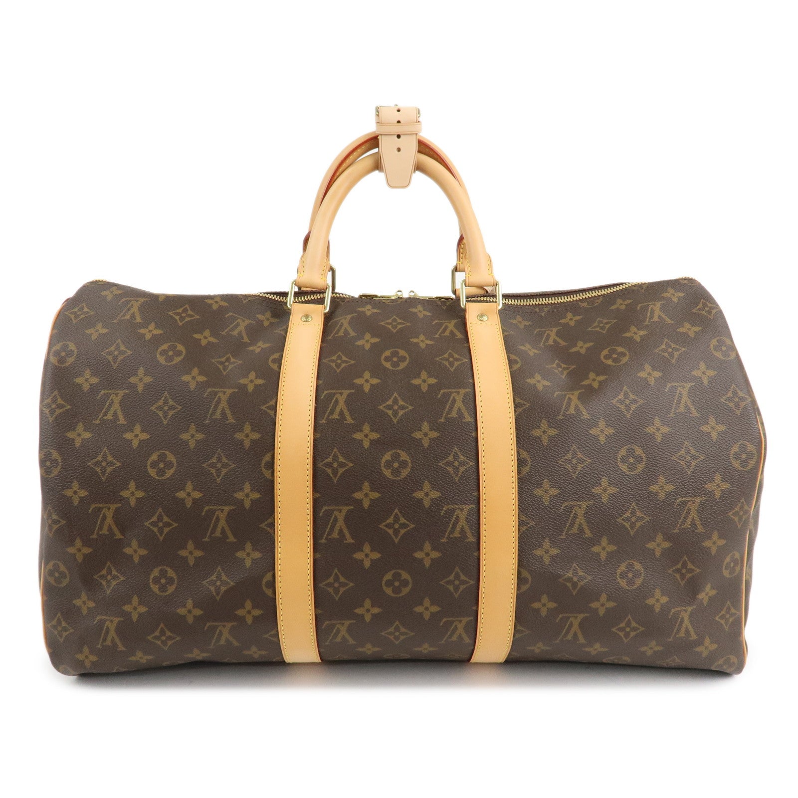 Louis Vuitton Monogram Keep All 50 Boston Bag Brown M41426