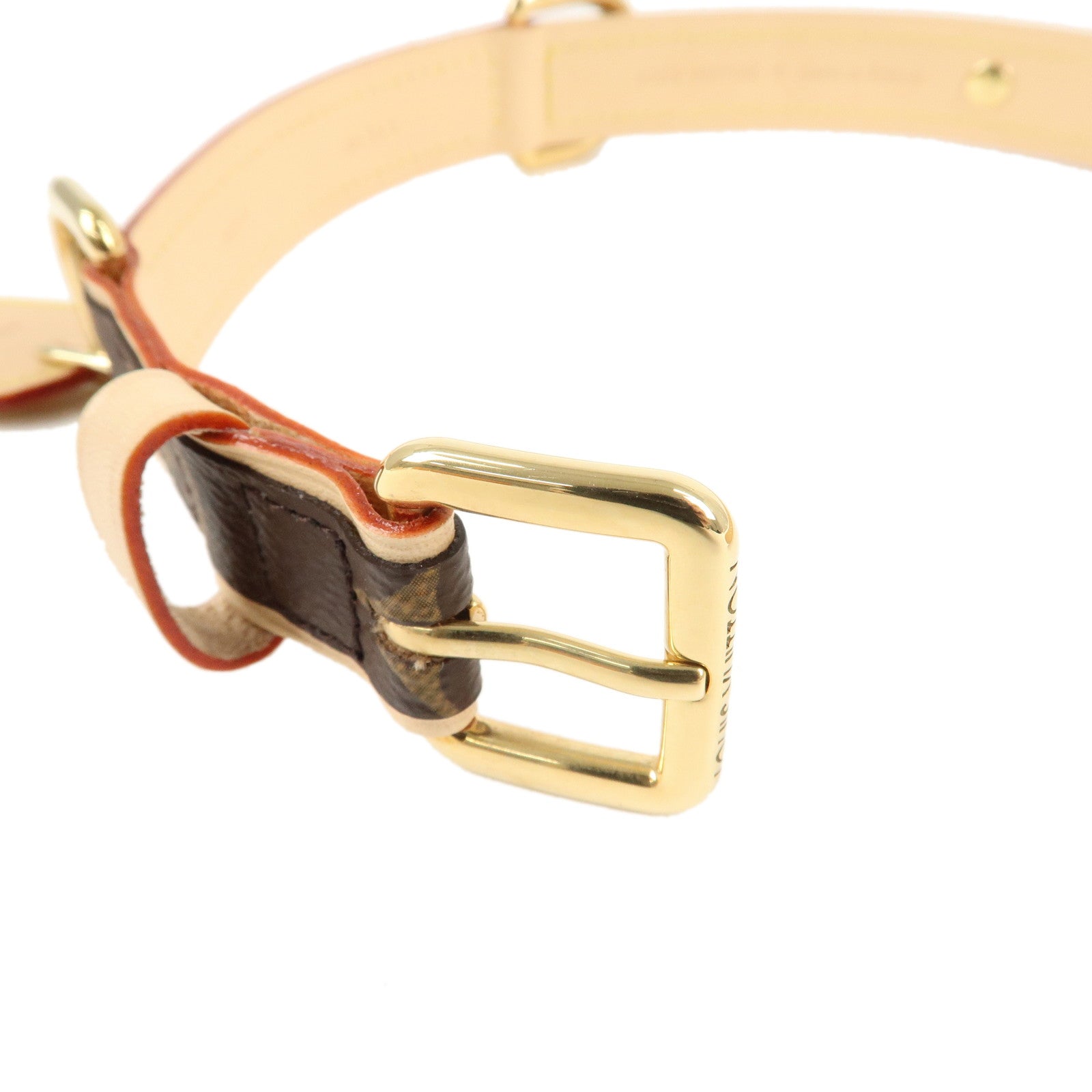 Louis Vuitton Monogram Dog Collar MM Brown M82100 Used