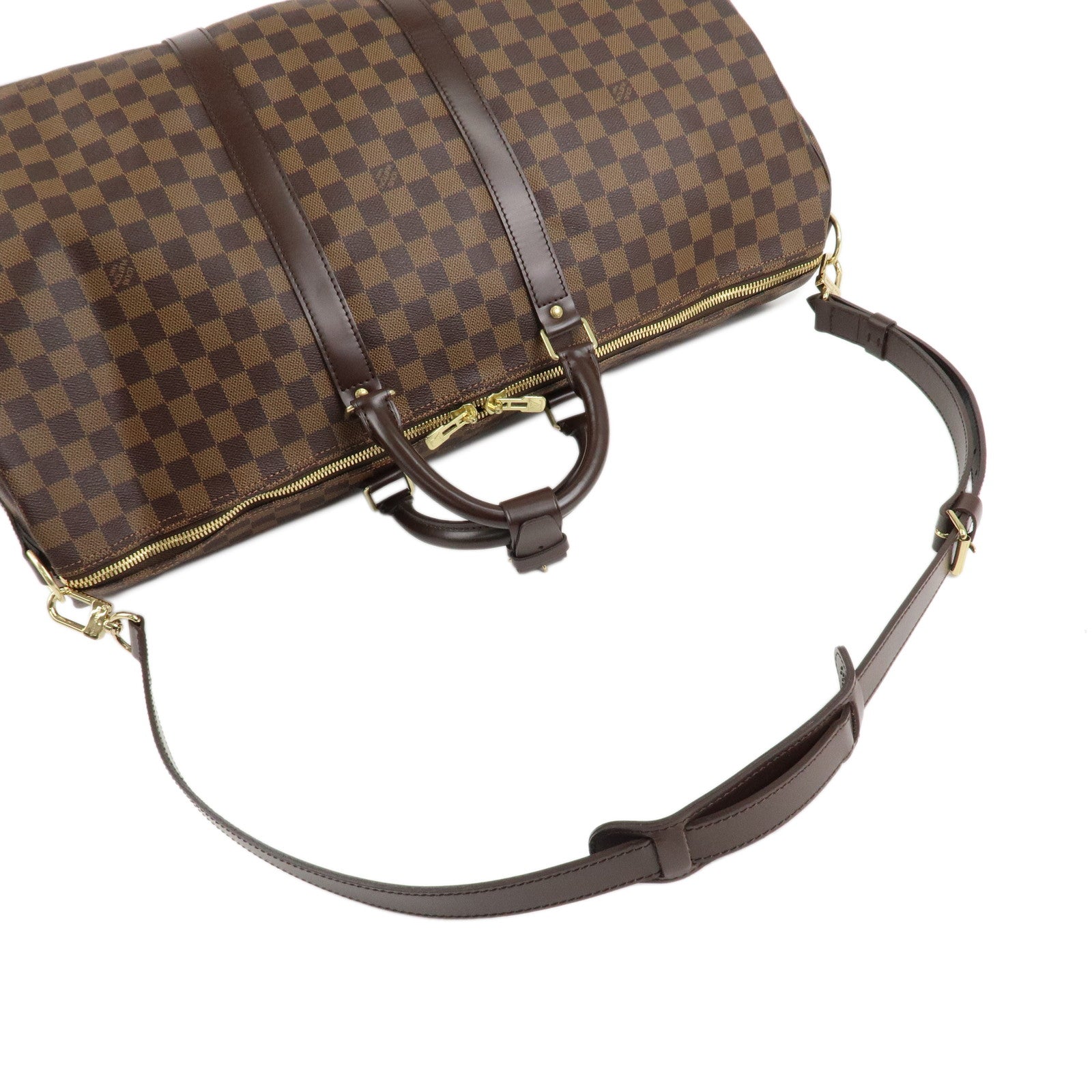 Louis Vuitton Damier Keep All Bandouliere 55 Boston Bag N41414