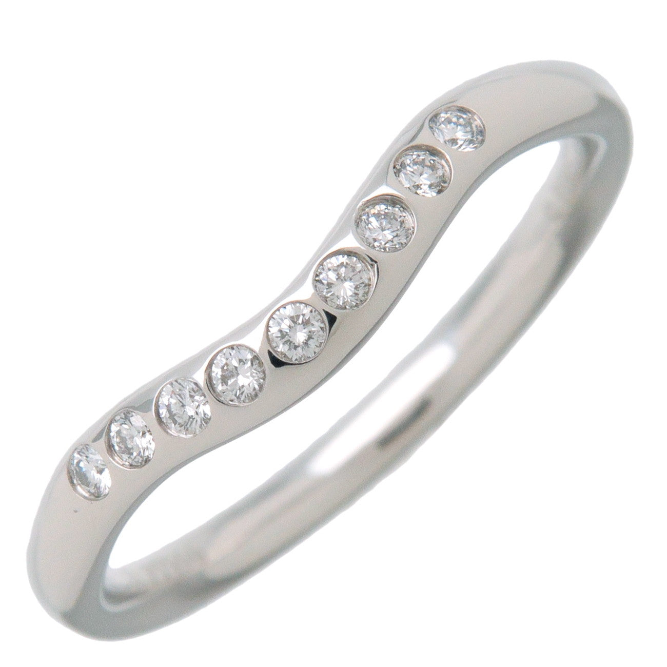 Tiffany&Co.-Curved-Band-9P-Diamond-Ring-Platinum-US5-EU49