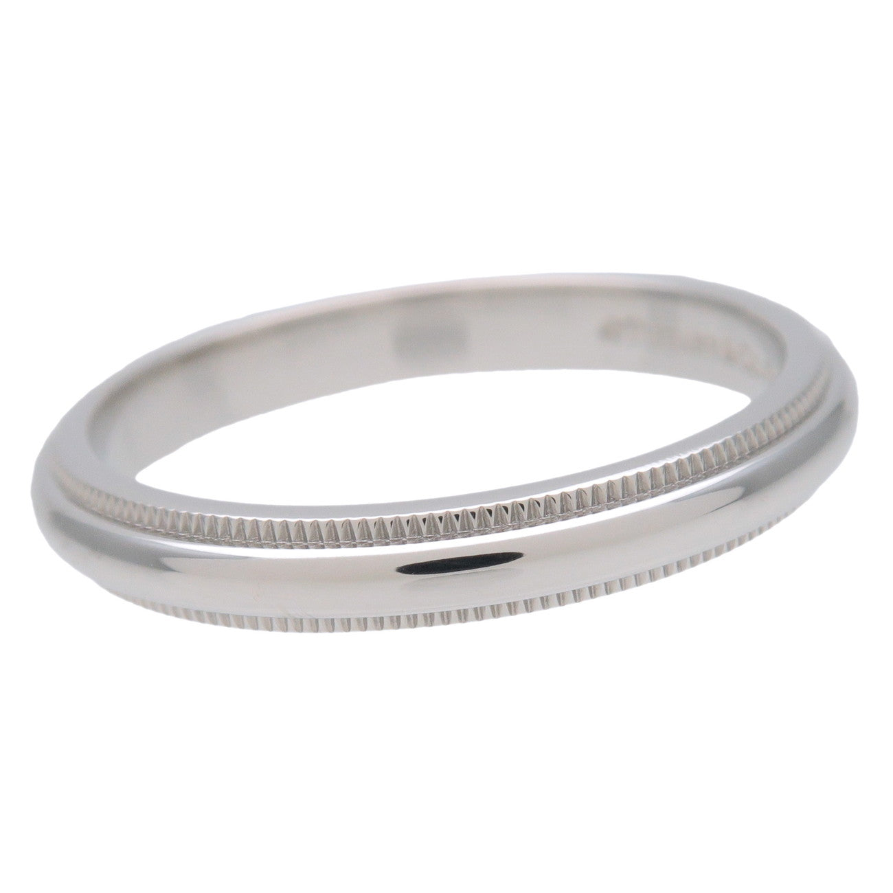 Tiffany&Co. Milgrain Band Ring PT950 Platinum US8.5 EU58