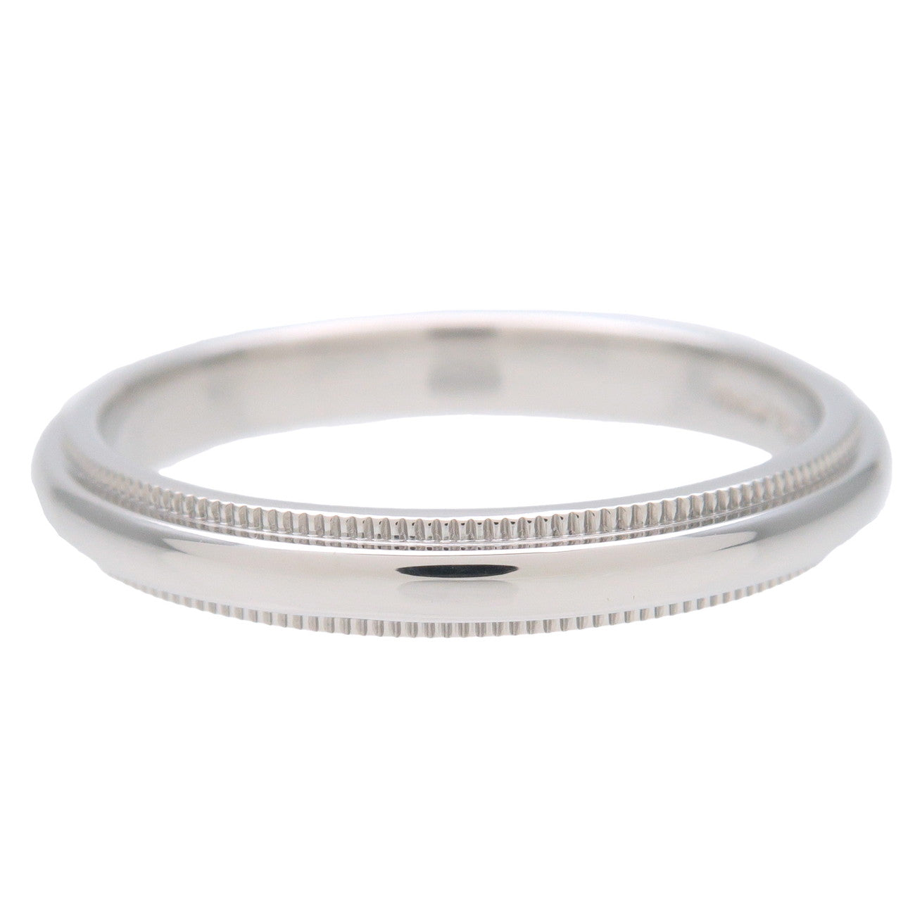 Tiffany&Co. Milgrain Band Ring PT950 Platinum US9 EU59.5