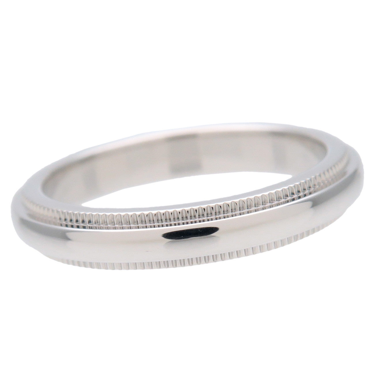 Tiffany&Co. Milgrain Band Ring PT950 Platinum US4.5 EU48