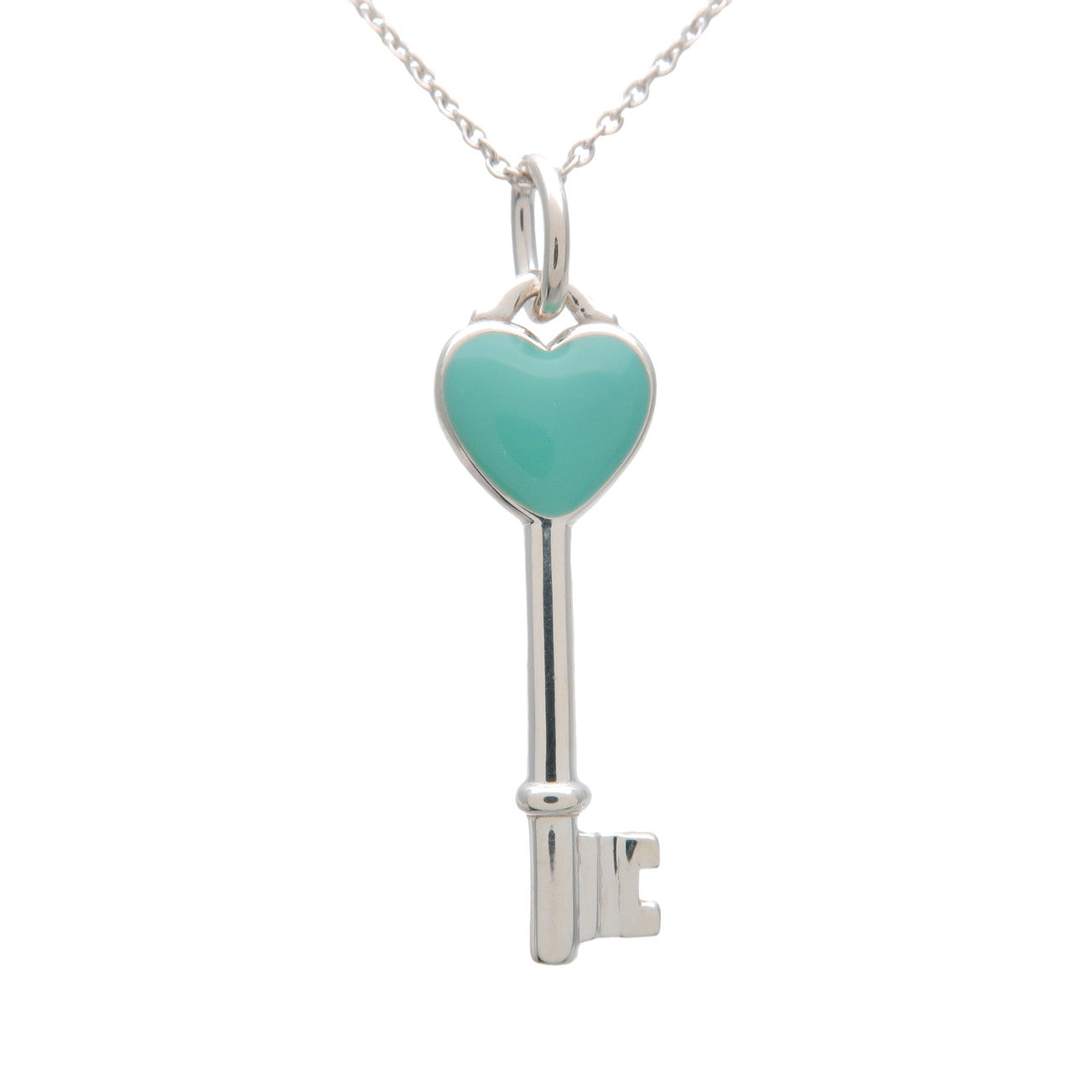 Tiffany&Co.-Heart-Key-Necklace-SV925-Silver-Blue