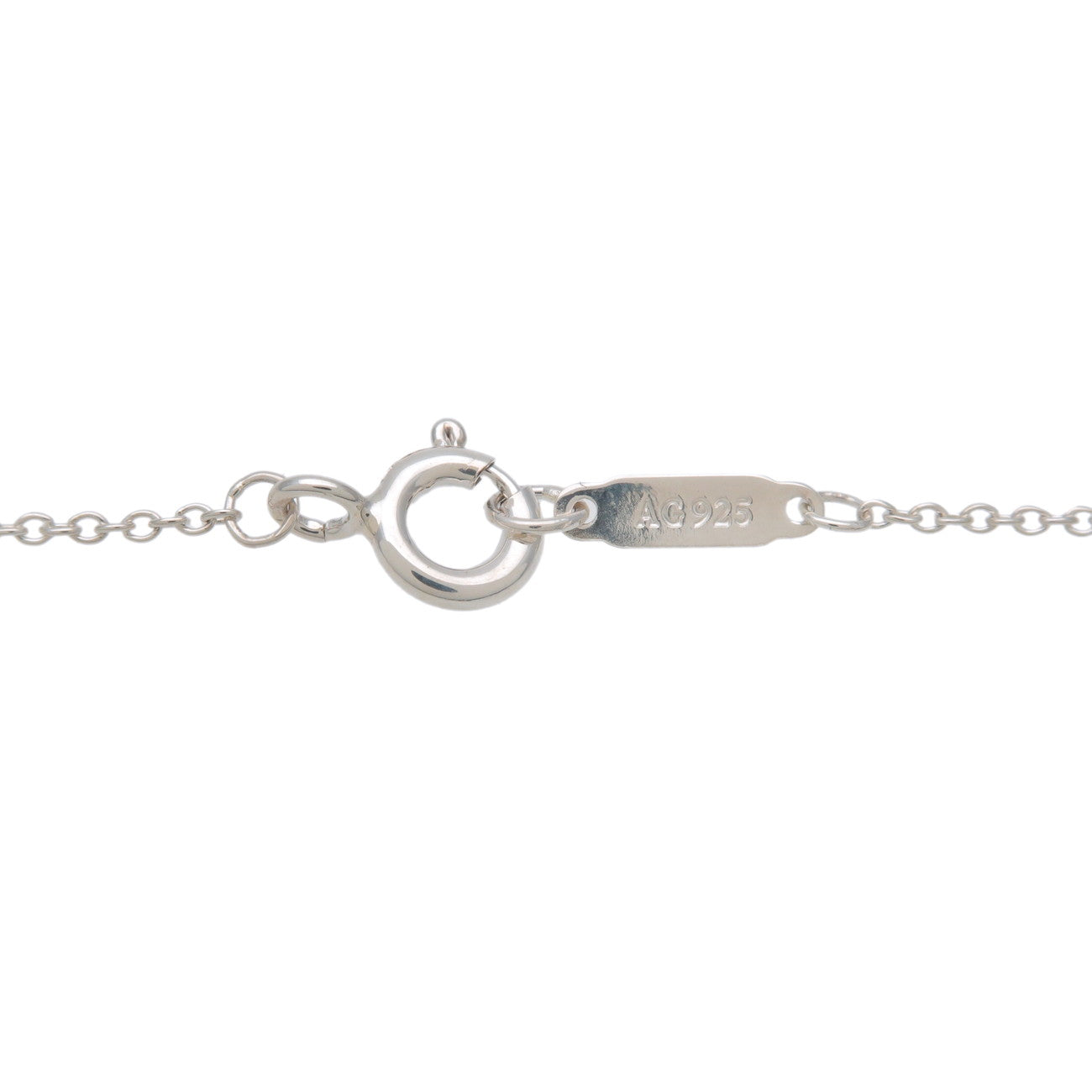 Tiffany&Co. Heart Key Necklace SV925 Silver Blue