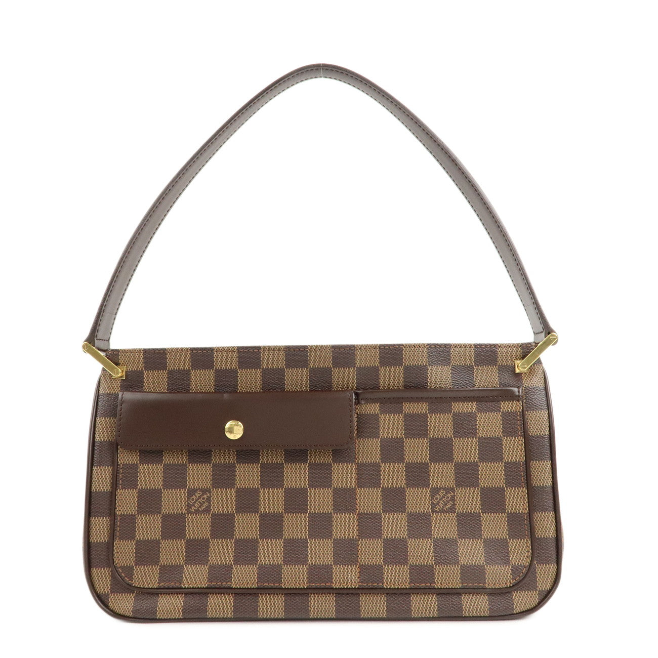 Louis-Vuitton-Damier-Aubagne-Shoulder-Bag-Brown-N51129