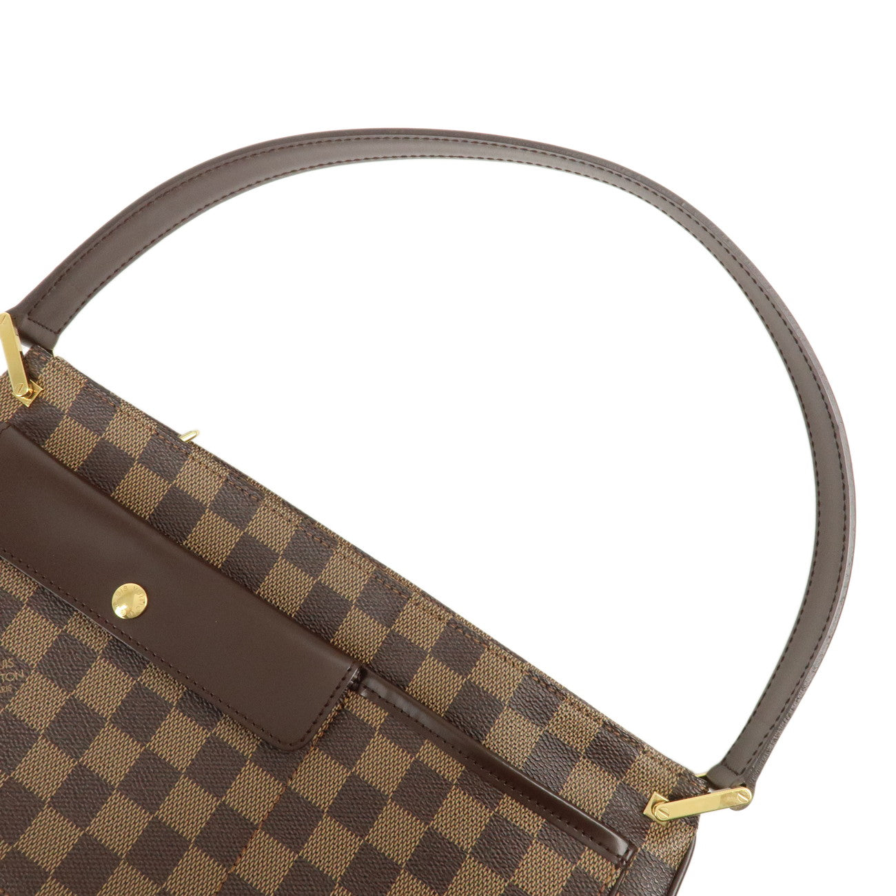 Louis Vuitton Damier Aubagne Shoulder Bag Brown N51129 Used