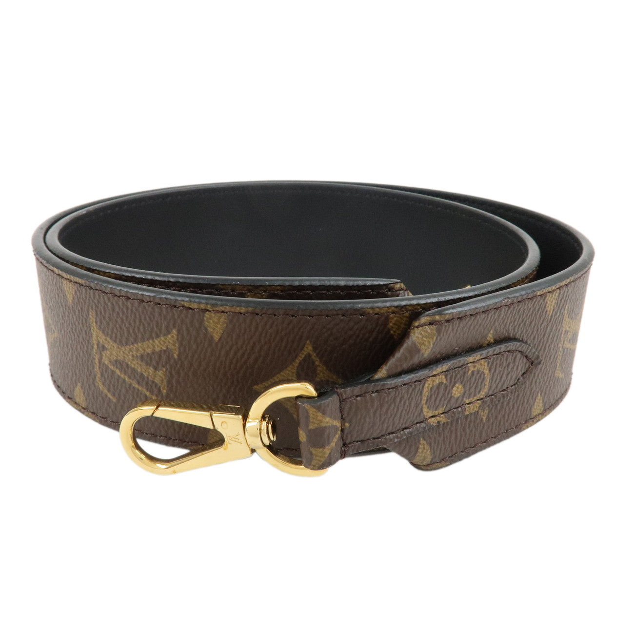 Louis-Vuitton-Monogram-Canvas-Shoulder-Strap-97cm-Noir-J02288