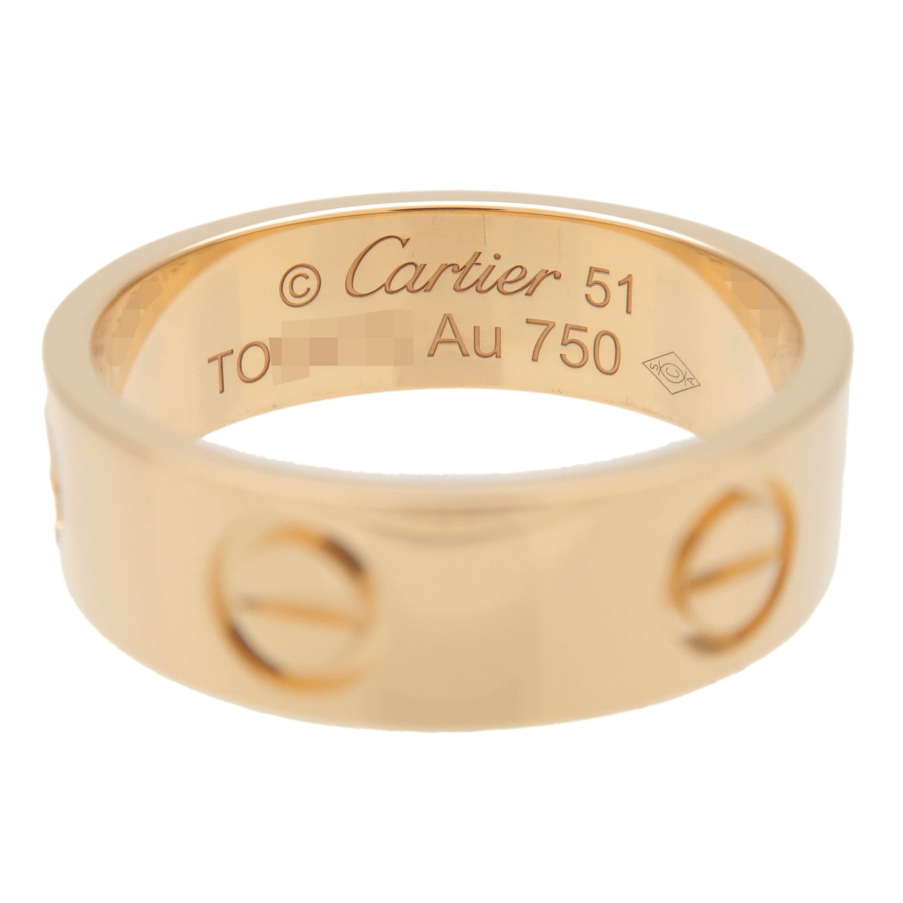 Cartier Love Ring K18 750YG Yellow Gold #51 US5.5-6 EU51 HK12.5