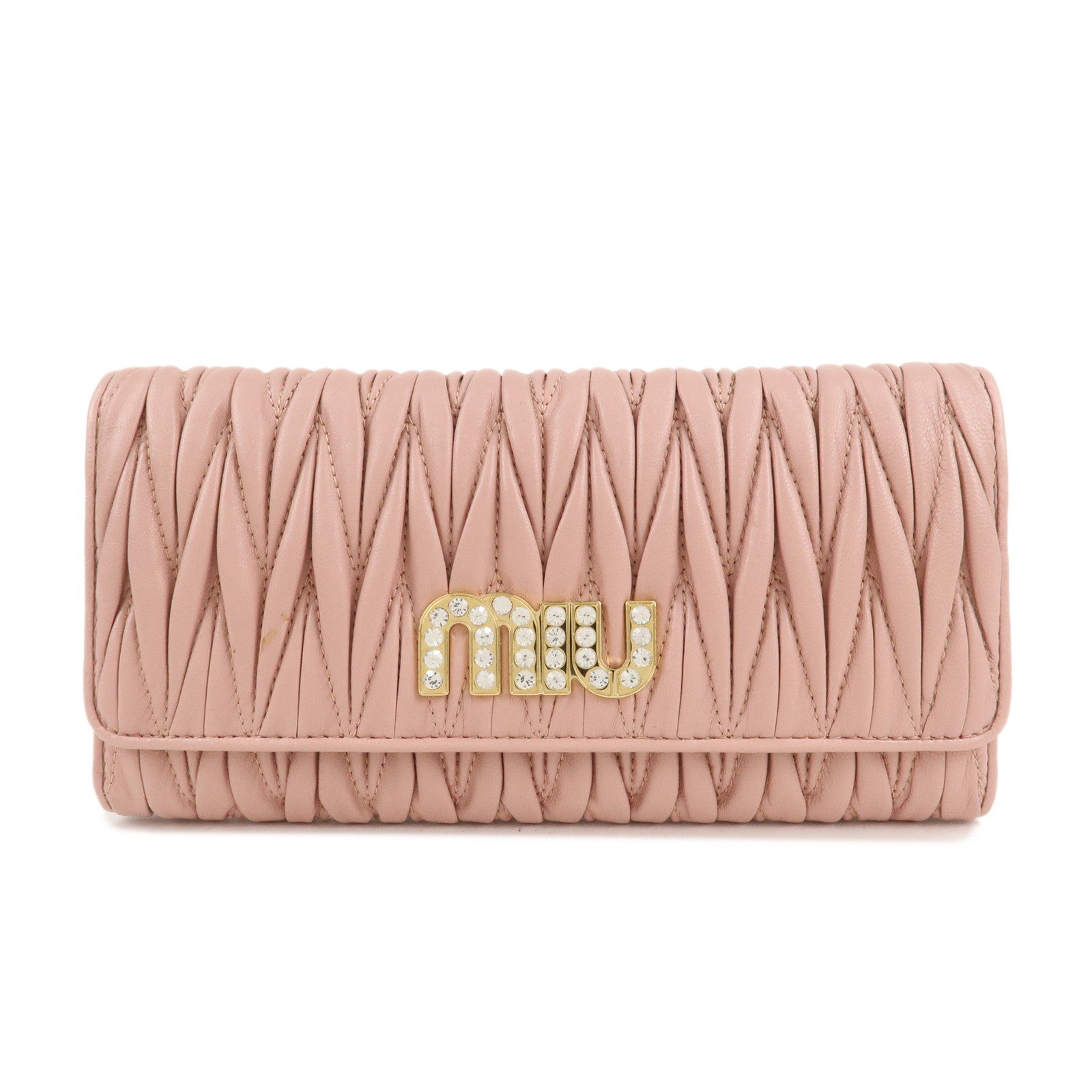 MIU-MIU-Matelasse-MIU’C-Bijou-Leather-Hook-Long-Wallet-Pink-5MH109