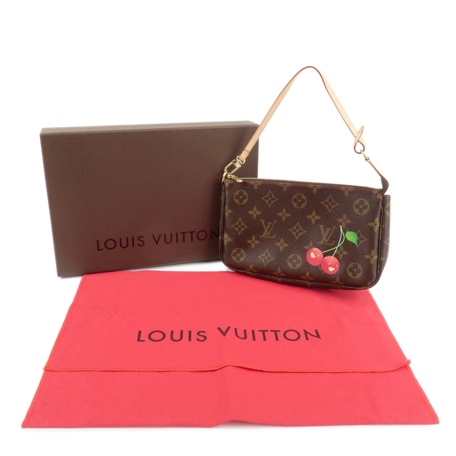 Louis Vuitton Cherry Blossom Pochette Accessoires Pouch M95008 Used