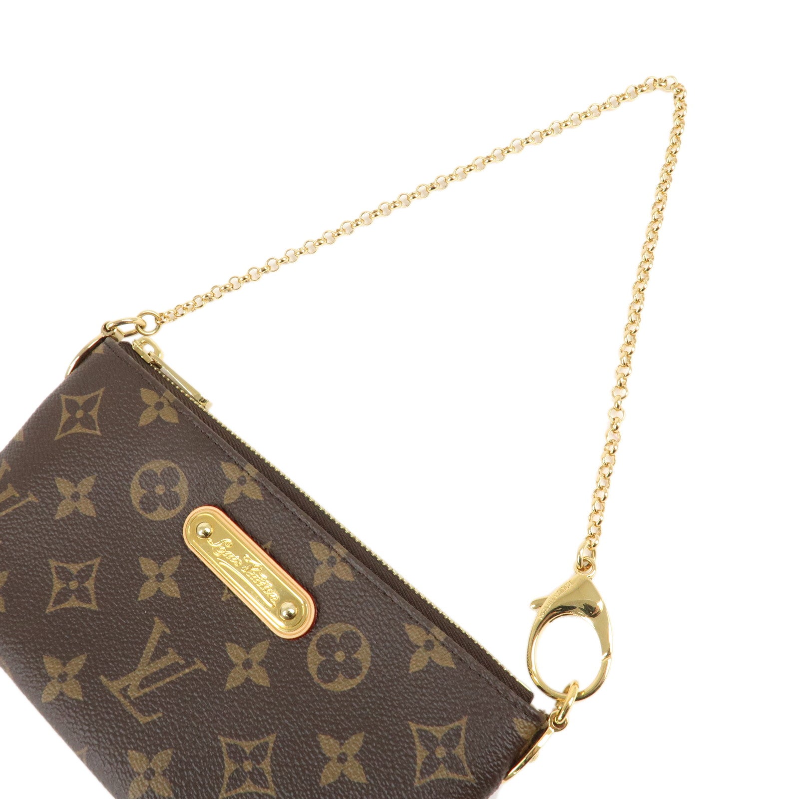 Louis Vuitton Monogram Pochette Milla MM Hand Bag M60094