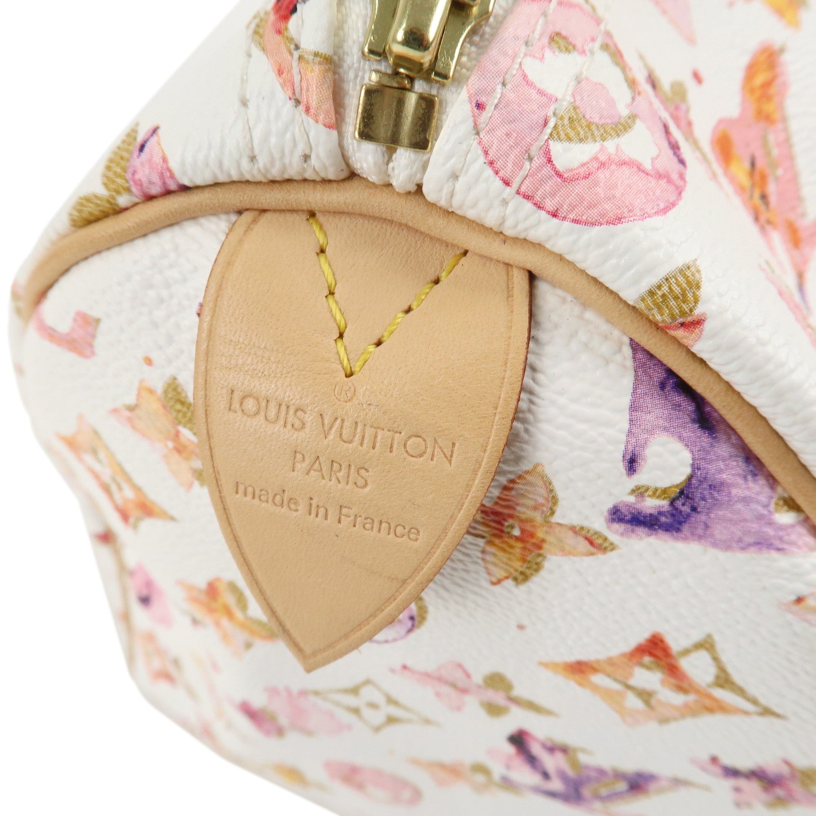 Louis Vuitton Monogram Watercolor Speedy 35 Blanc M95752 Used