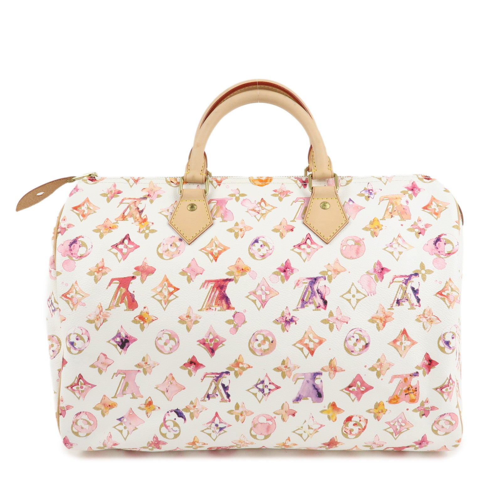 Louis Vuitton Monogram Watercolor Speedy 35 Blanc M95752 Used