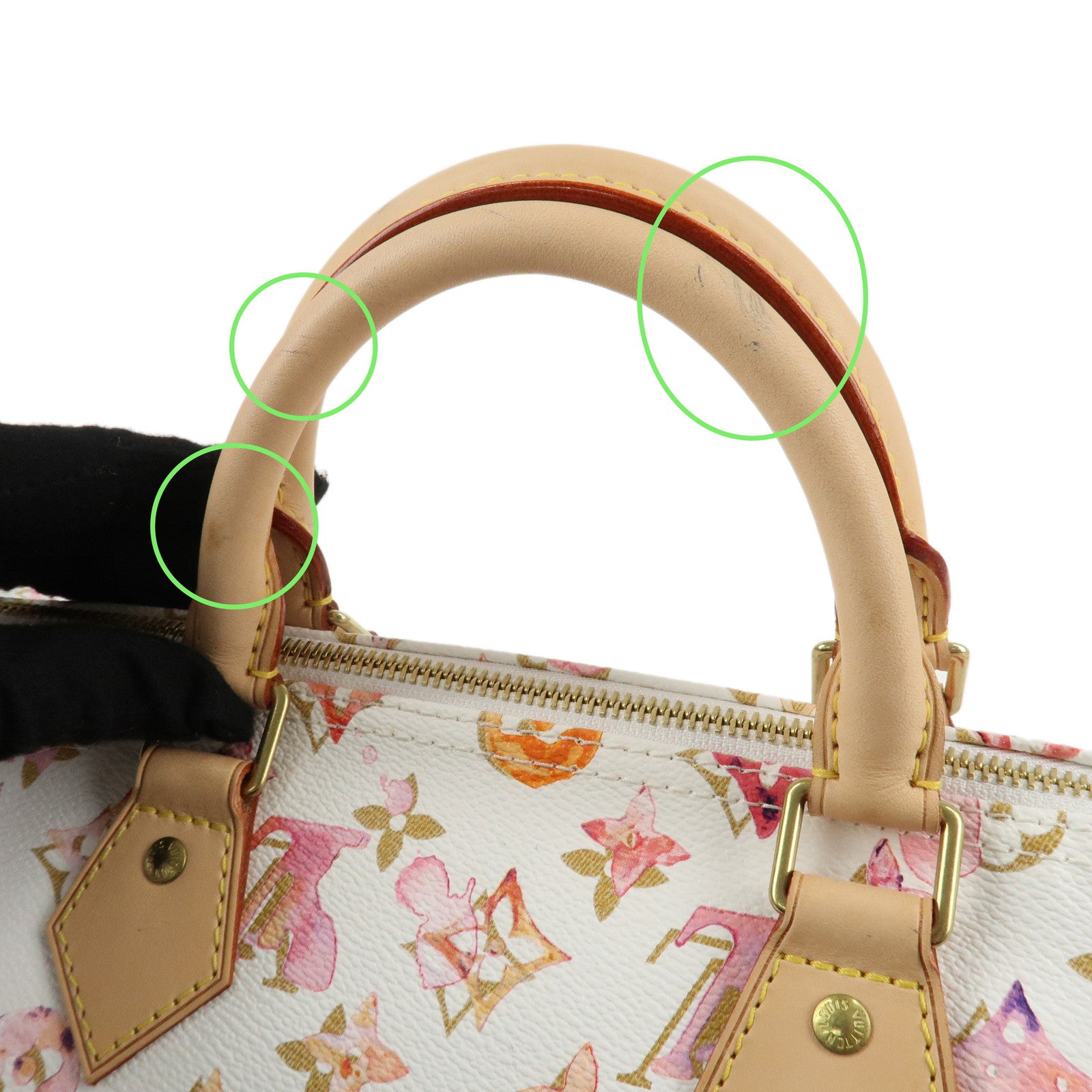 Louis Vuitton Monogram Watercolor Speedy 35 Blanc M95752 Used