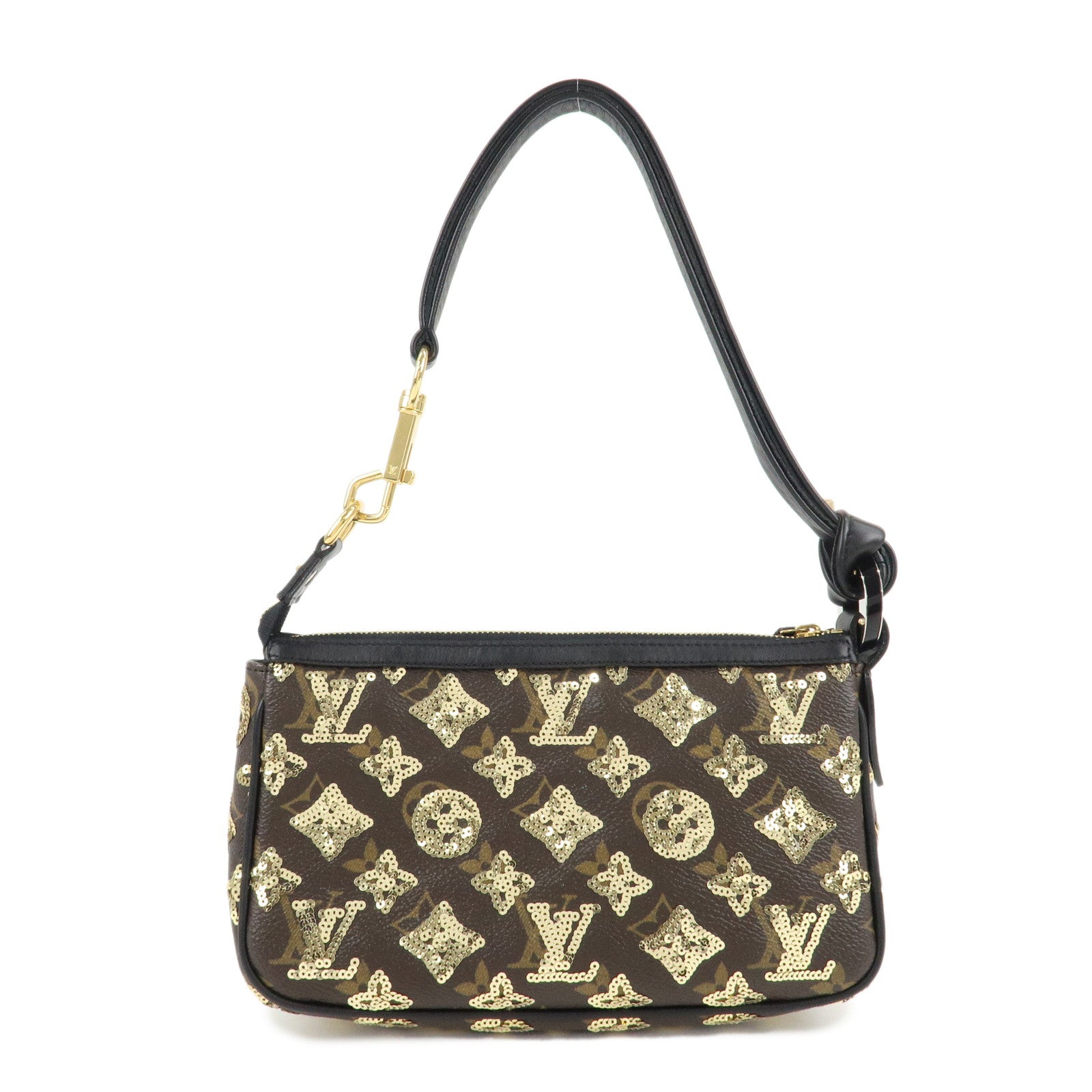 Louis Vuitton Monogram Eclipse Pochette Accessoire Hand Bag M40248 Used