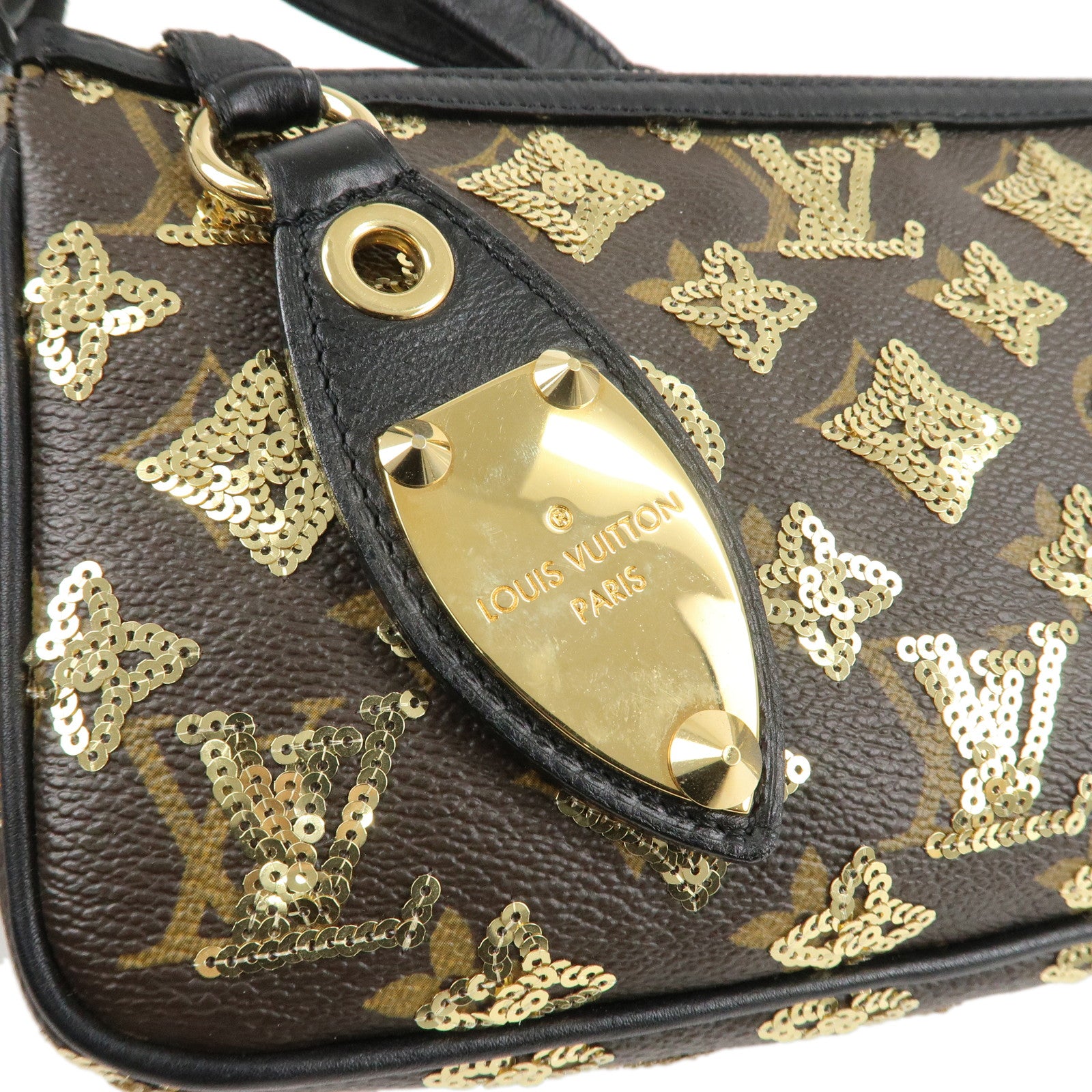 Louis Vuitton Monogram Eclipse Pochette Accessoire Hand Bag M40248 Used