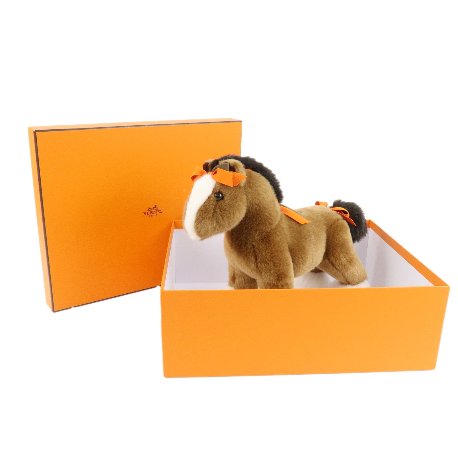 HERMES Elmy PPM Stuffed Hourse Animal Aclyric Polyester