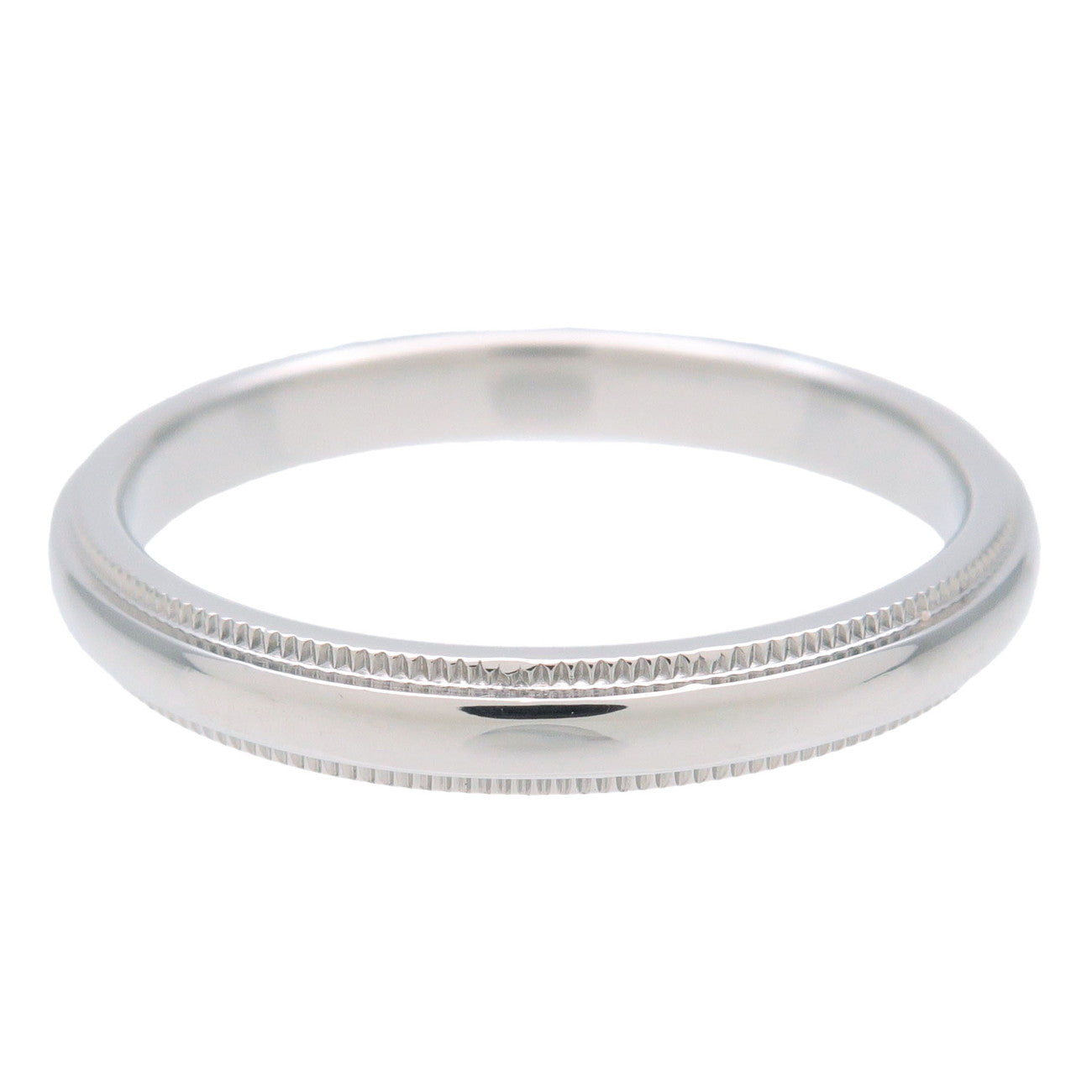 Tiffany&Co. Milgrain Band Ring 3.0mm PT950 Platinum US9 EU59 Used