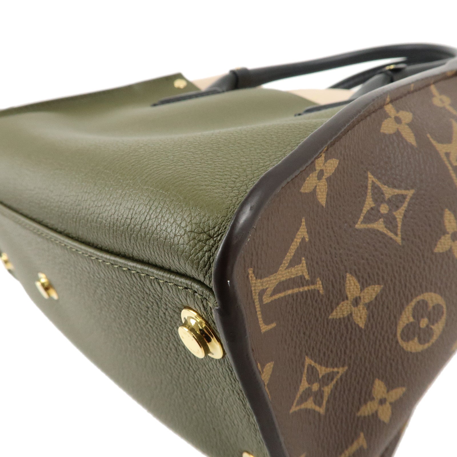 Louis Vuitton Monogram On My Side MM Leather 2Way Bag M55302 Used