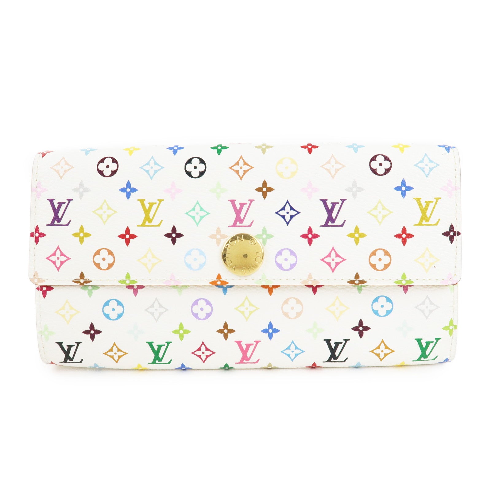 Louis-Vuitton-Monogram-Multicolor-Portefeuille-Sarah-Long-Wallet