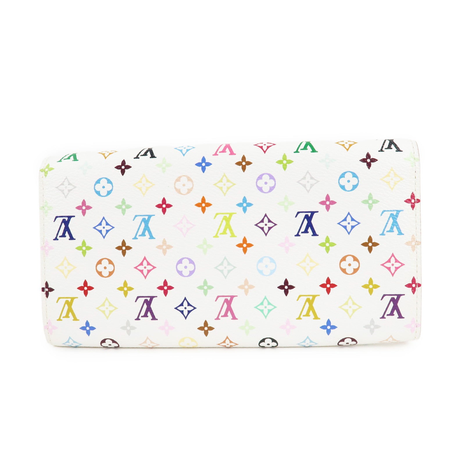 Louis Vuitton Monogram Multicolor Portefeuille Sarah Long Wallet Used