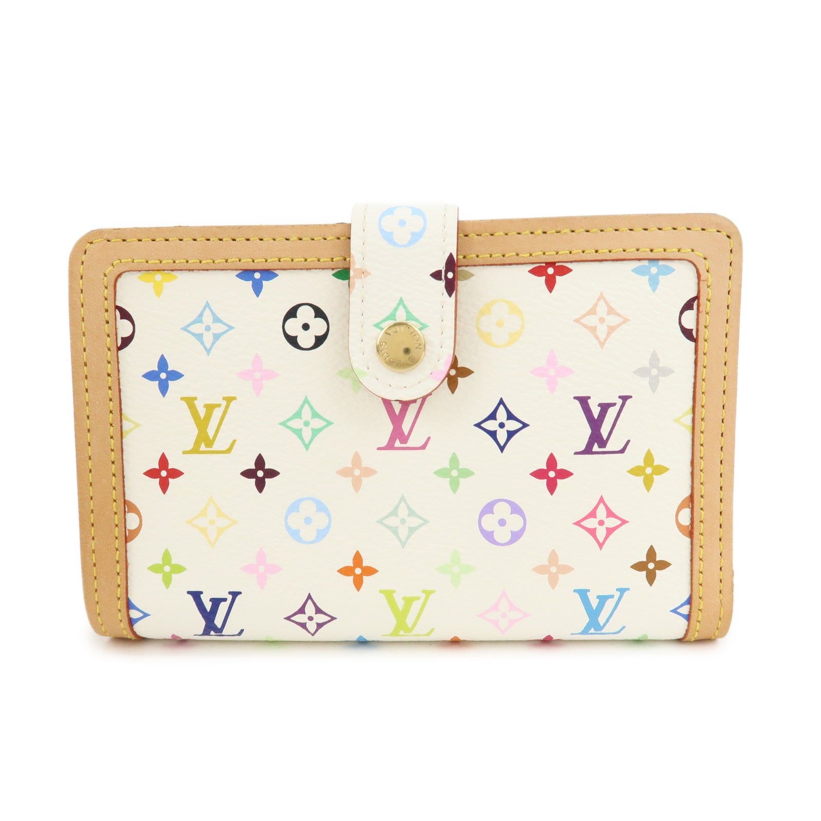 Louis-Vuitton-Monogram-Multicolor-Porte-Monnaie-Billets-Viennois