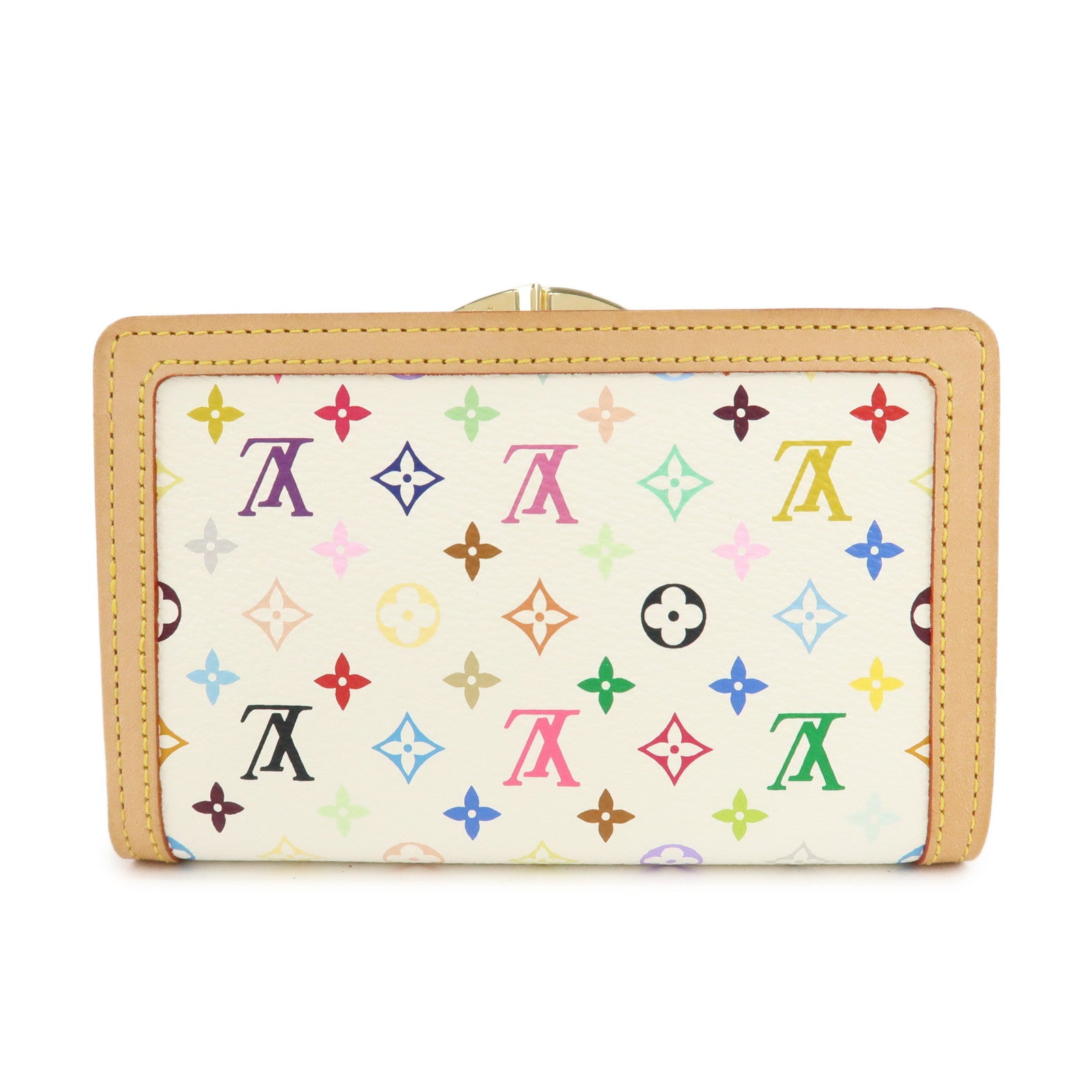 Louis Vuitton Monogram Multicolor Porte Monnaie Billets Viennois Used