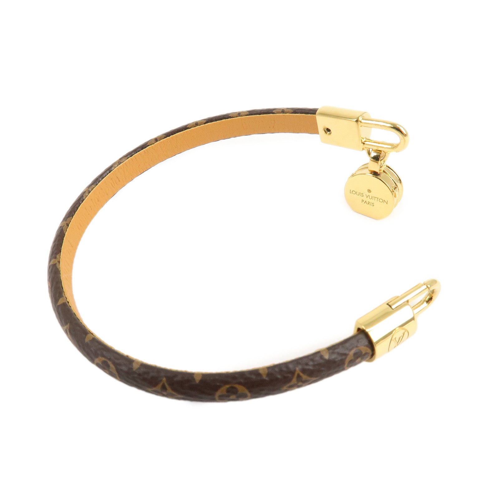 Louis Vuitton Monogram LV Tribute Bracelet Bangle M6442E Used