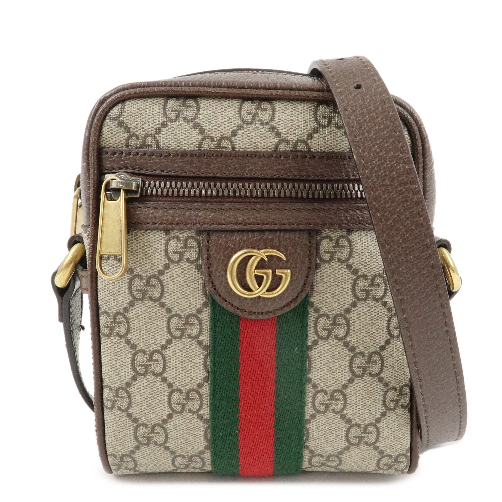 GUCCI-Gucci-Ophidia-Sherry-GG-Supreme-Leather-Shoulder-Bag-598127