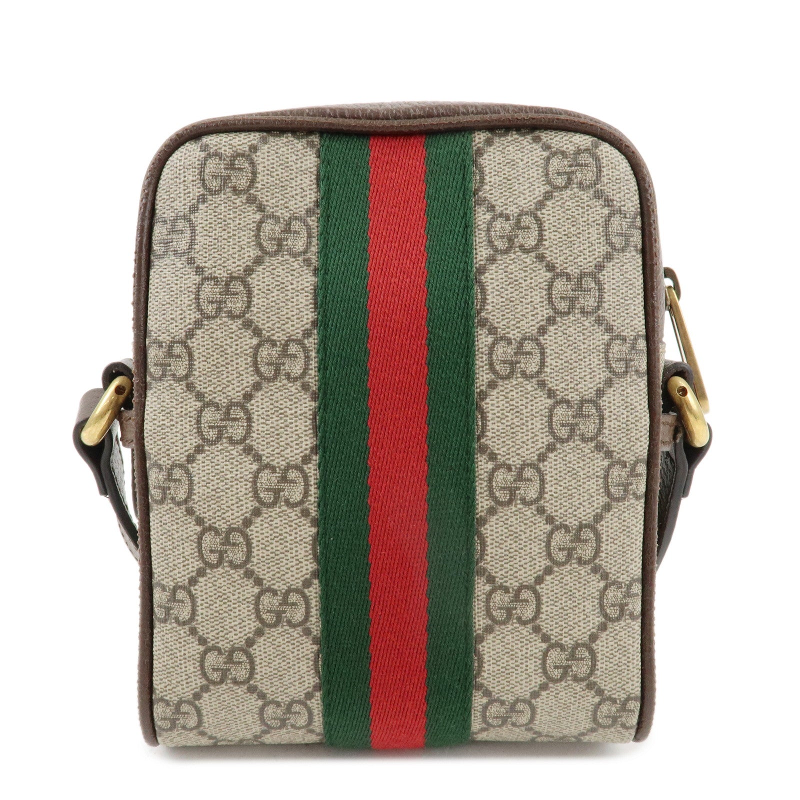 GUCCI Gucci Ophidia Sherry GG Supreme Leather Shoulder Bag 598127