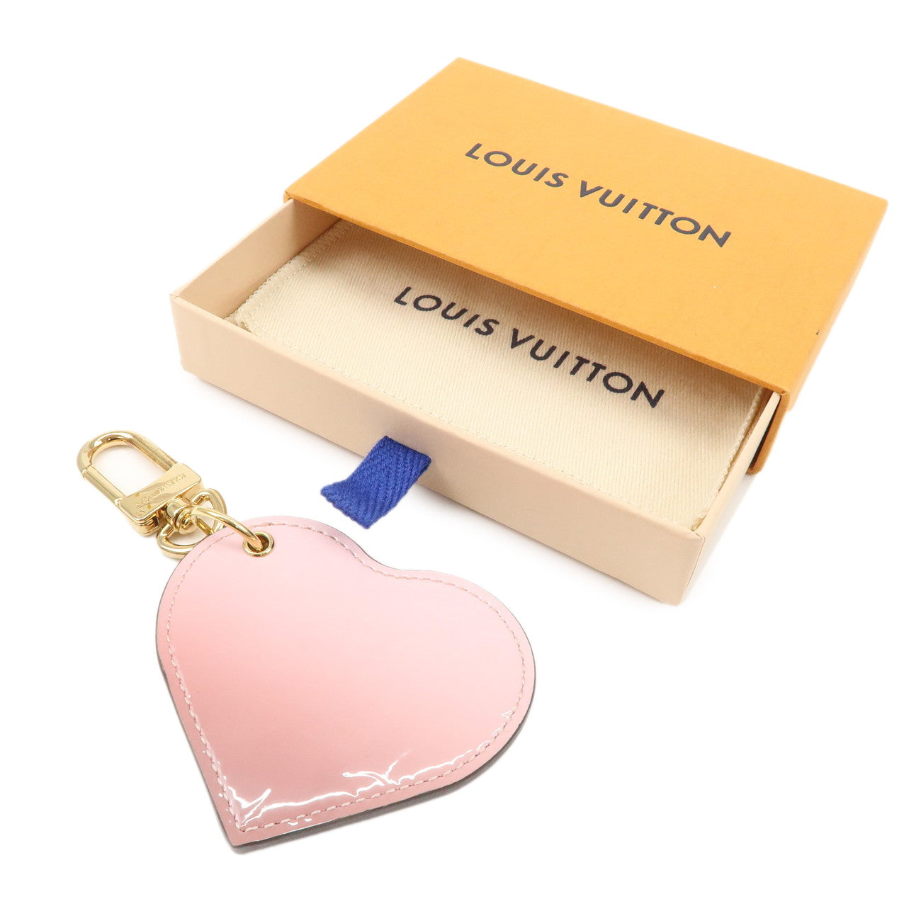 Louis Vuitton Monogram Vernis Bag Charm Degrade Heart M62600