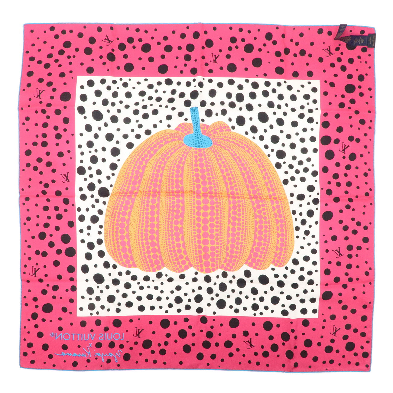 Louis Vuitton Yayoi Kusama Scarf Pumpkin Fuchsia M78394