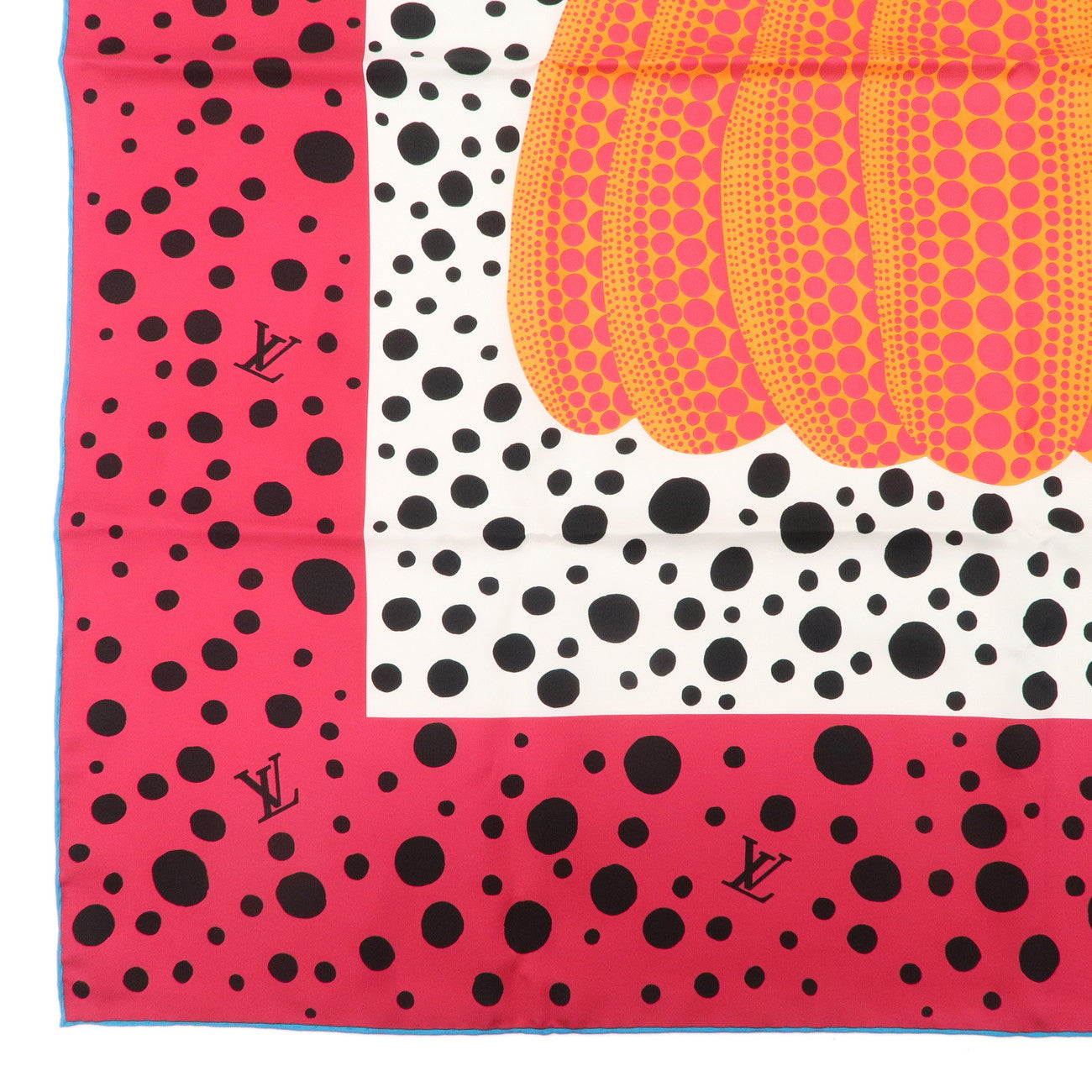 Louis Vuitton Yayoi Kusama Scarf Pumpkin Fuchsia M78394