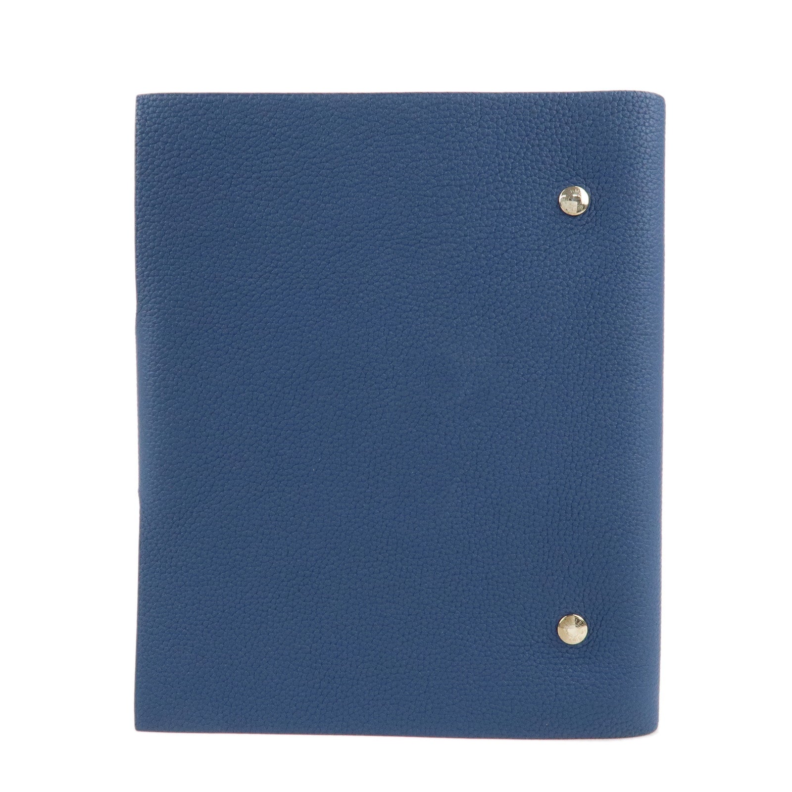 HERMES Togo Ulysse GM Notebook Navy- Used